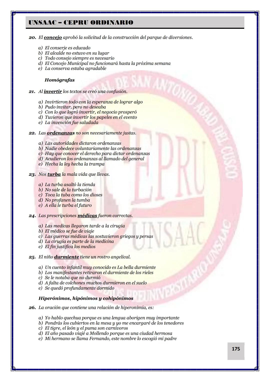 UNIVERSIDAD NACIONAL DE
SAN ANTONIO ABAD DEL CUSCO
NACIONAL DE SAN ANTONIO ARAD
CEPRI
UNSAAC
CENTRO DE ESTUDIOS PRE UNIVERSITARIO
UNSAAC
CIC
