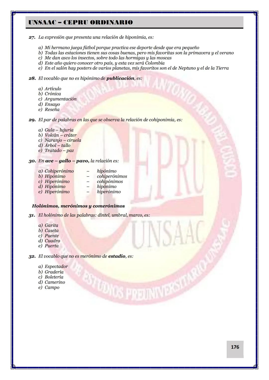 UNIVERSIDAD NACIONAL DE
SAN ANTONIO ABAD DEL CUSCO
NACIONAL DE SAN ANTONIO ARAD
CEPRI
UNSAAC
CENTRO DE ESTUDIOS PRE UNIVERSITARIO
UNSAAC
CIC