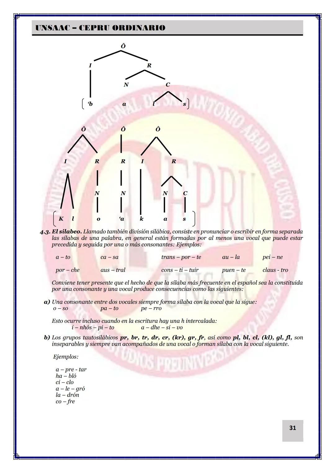 UNIVERSIDAD NACIONAL DE
SAN ANTONIO ABAD DEL CUSCO
NACIONAL DE SAN ANTONIO ARAD
CEPRI
UNSAAC
CENTRO DE ESTUDIOS PRE UNIVERSITARIO
UNSAAC
CIC