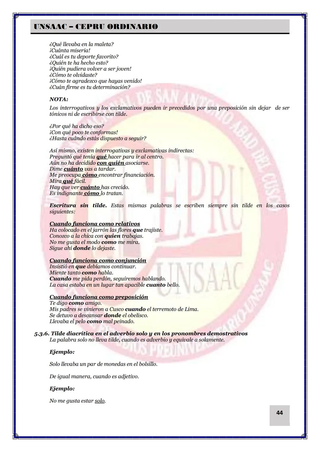 UNIVERSIDAD NACIONAL DE
SAN ANTONIO ABAD DEL CUSCO
NACIONAL DE SAN ANTONIO ARAD
CEPRI
UNSAAC
CENTRO DE ESTUDIOS PRE UNIVERSITARIO
UNSAAC
CIC