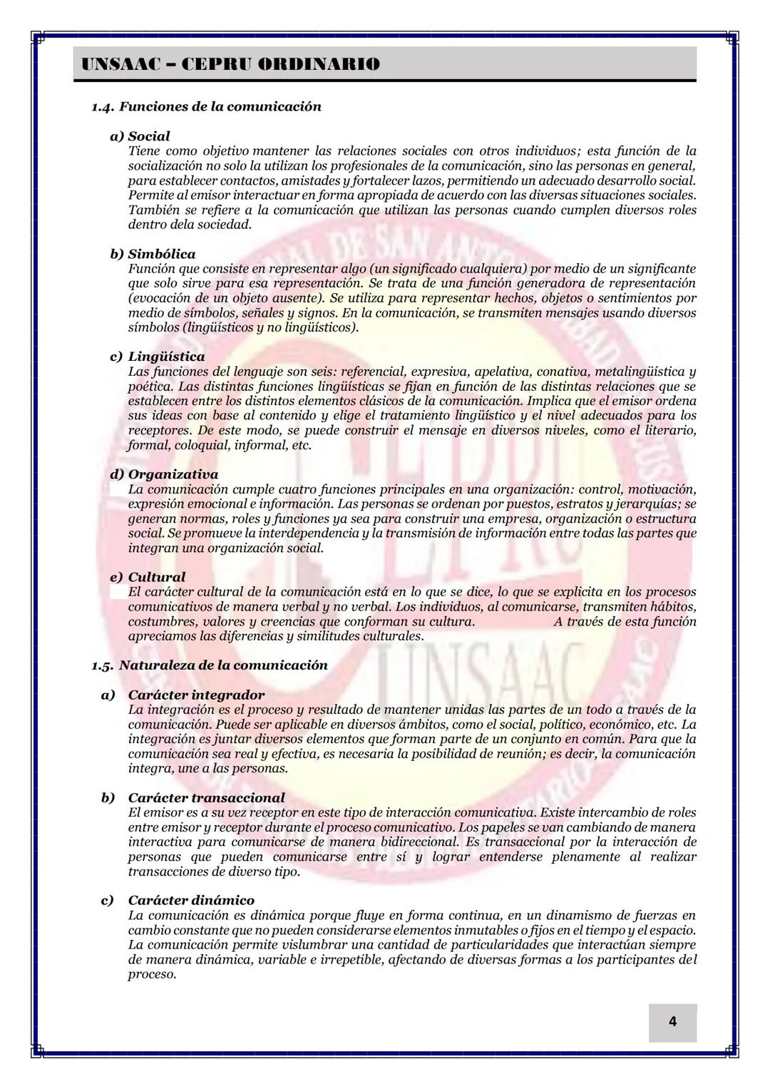 UNIVERSIDAD NACIONAL DE
SAN ANTONIO ABAD DEL CUSCO
NACIONAL DE SAN ANTONIO ARAD
CEPRI
UNSAAC
CENTRO DE ESTUDIOS PRE UNIVERSITARIO
UNSAAC
CIC