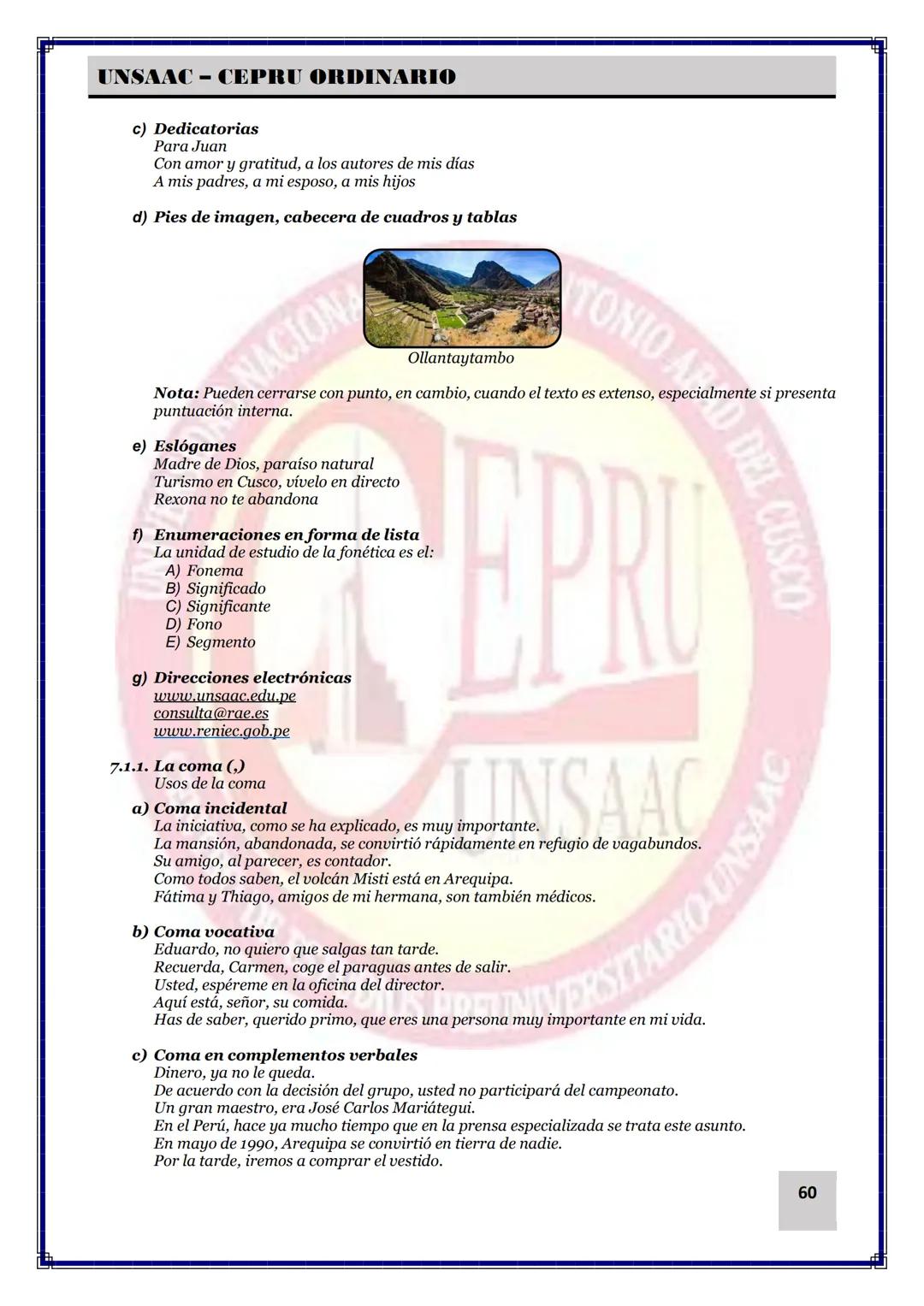 UNIVERSIDAD NACIONAL DE
SAN ANTONIO ABAD DEL CUSCO
NACIONAL DE SAN ANTONIO ARAD
CEPRI
UNSAAC
CENTRO DE ESTUDIOS PRE UNIVERSITARIO
UNSAAC
CIC