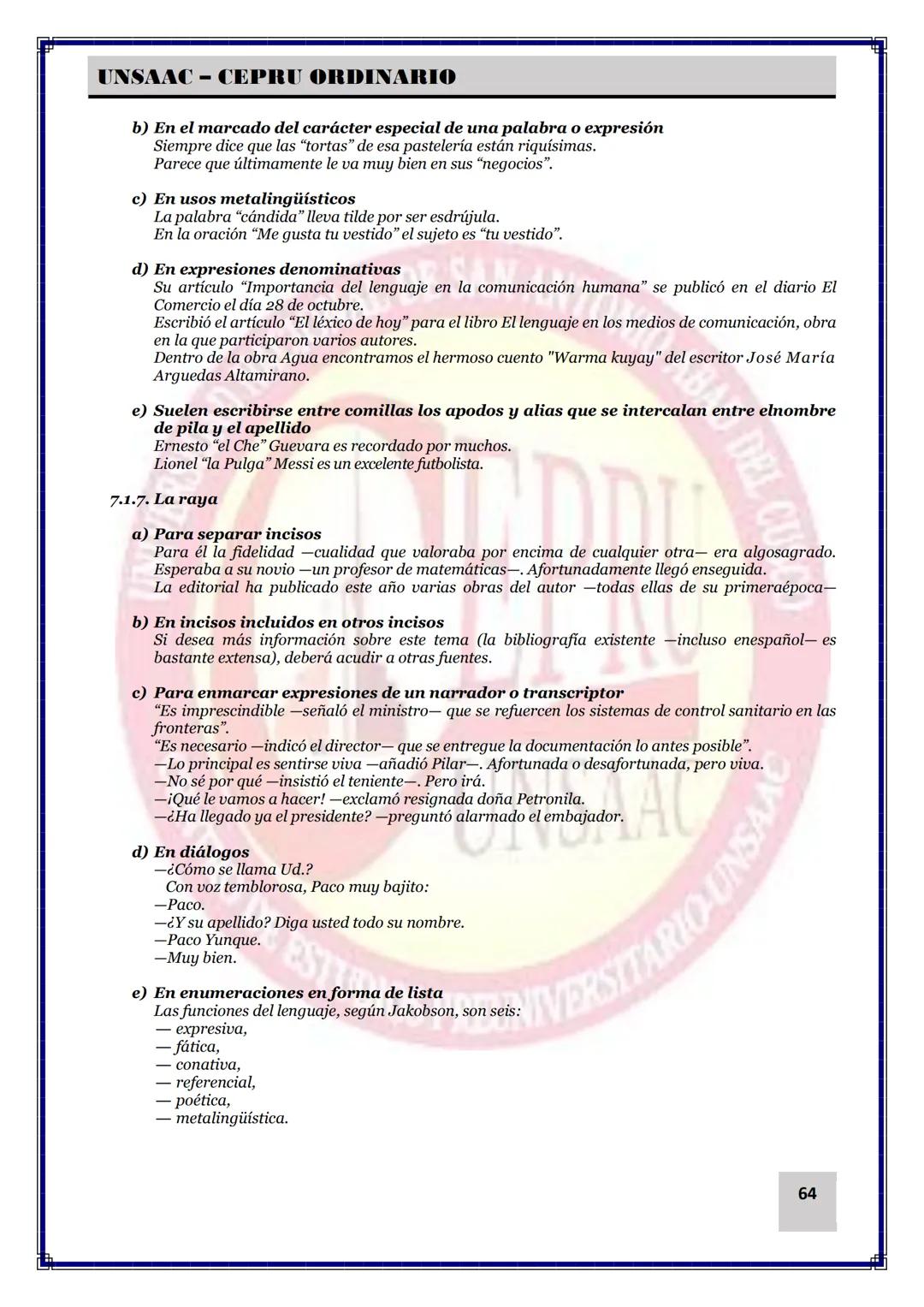 UNIVERSIDAD NACIONAL DE
SAN ANTONIO ABAD DEL CUSCO
NACIONAL DE SAN ANTONIO ARAD
CEPRI
UNSAAC
CENTRO DE ESTUDIOS PRE UNIVERSITARIO
UNSAAC
CIC