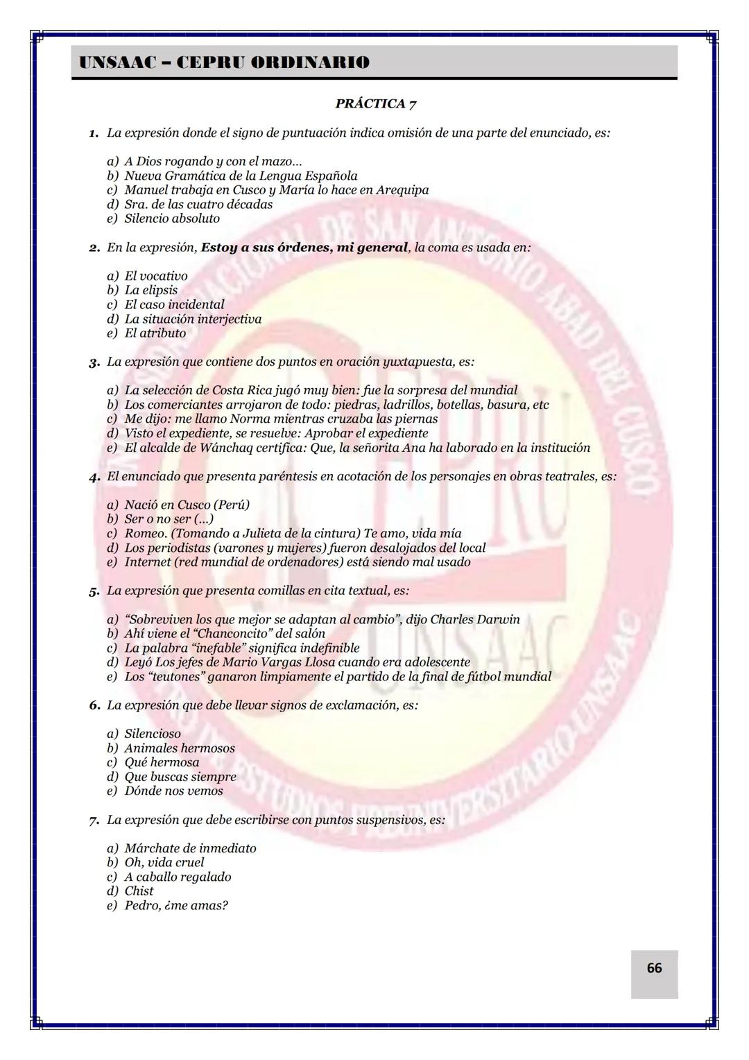 UNIVERSIDAD NACIONAL DE
SAN ANTONIO ABAD DEL CUSCO
NACIONAL DE SAN ANTONIO ARAD
CEPRI
UNSAAC
CENTRO DE ESTUDIOS PRE UNIVERSITARIO
UNSAAC
CIC