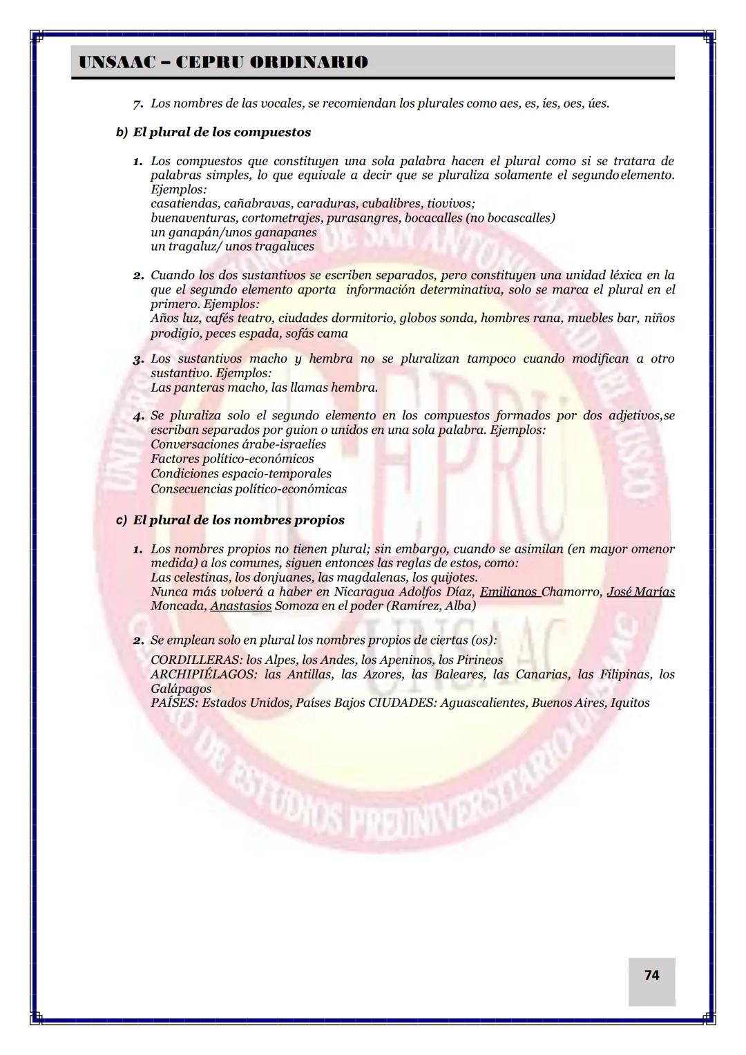 UNIVERSIDAD NACIONAL DE
SAN ANTONIO ABAD DEL CUSCO
NACIONAL DE SAN ANTONIO ARAD
CEPRI
UNSAAC
CENTRO DE ESTUDIOS PRE UNIVERSITARIO
UNSAAC
CIC