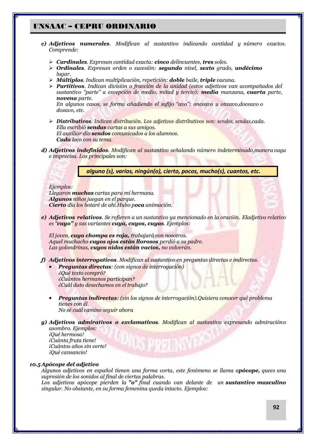 UNIVERSIDAD NACIONAL DE
SAN ANTONIO ABAD DEL CUSCO
NACIONAL DE SAN ANTONIO ARAD
CEPRI
UNSAAC
CENTRO DE ESTUDIOS PRE UNIVERSITARIO
UNSAAC
CIC