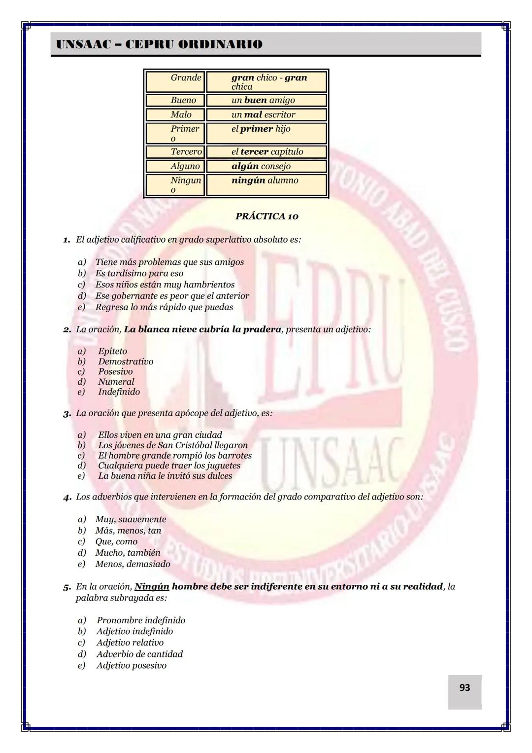 UNIVERSIDAD NACIONAL DE
SAN ANTONIO ABAD DEL CUSCO
NACIONAL DE SAN ANTONIO ARAD
CEPRI
UNSAAC
CENTRO DE ESTUDIOS PRE UNIVERSITARIO
UNSAAC
CIC