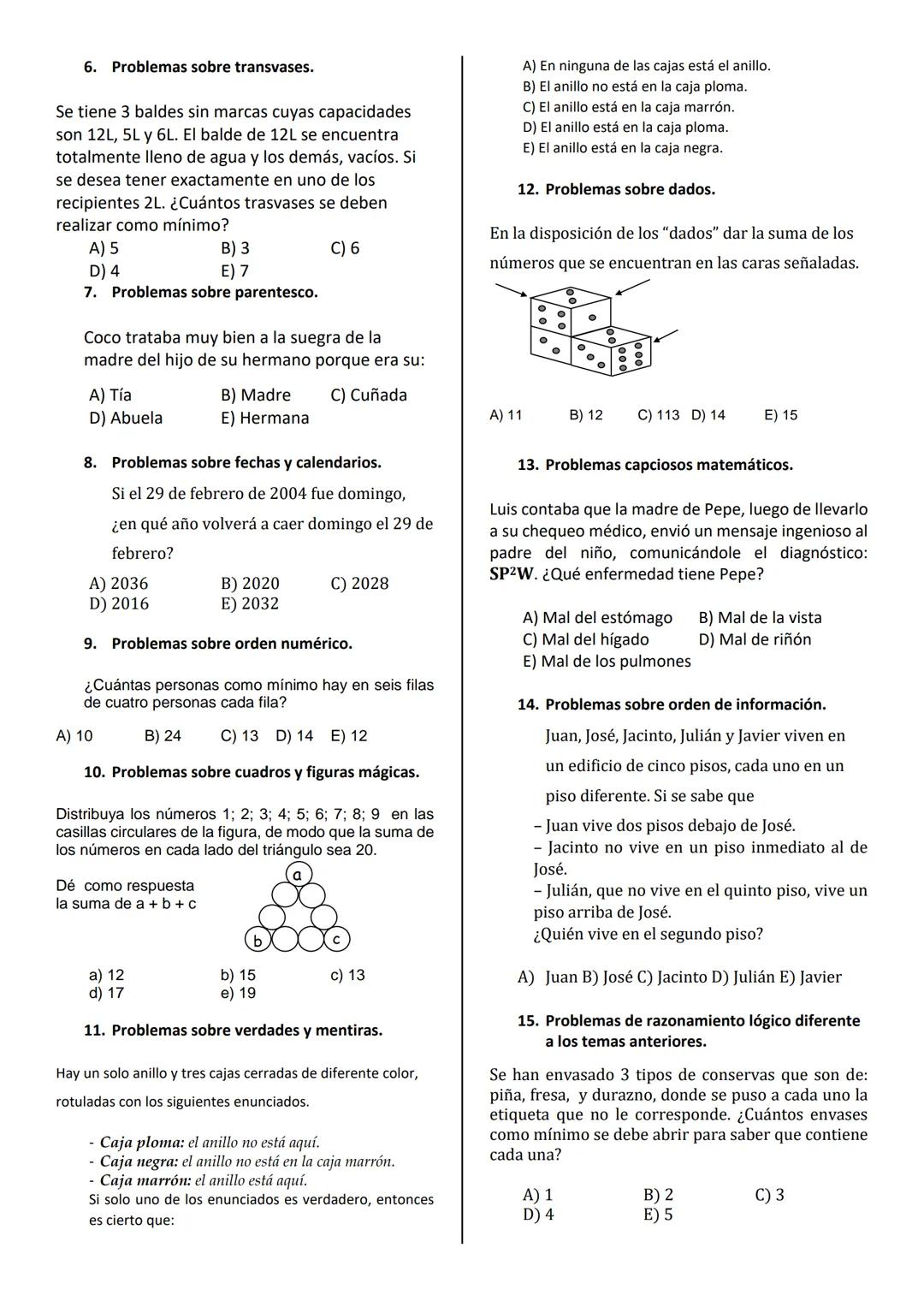 COLEGIO CAFFERATA 7088
PROFESOR JOHN DIAZ
AREA MATEMATICA
REVISTA DE MATEMATICA
INDICACIONES:
Los alumnos crearan o investigaran
3 problemas