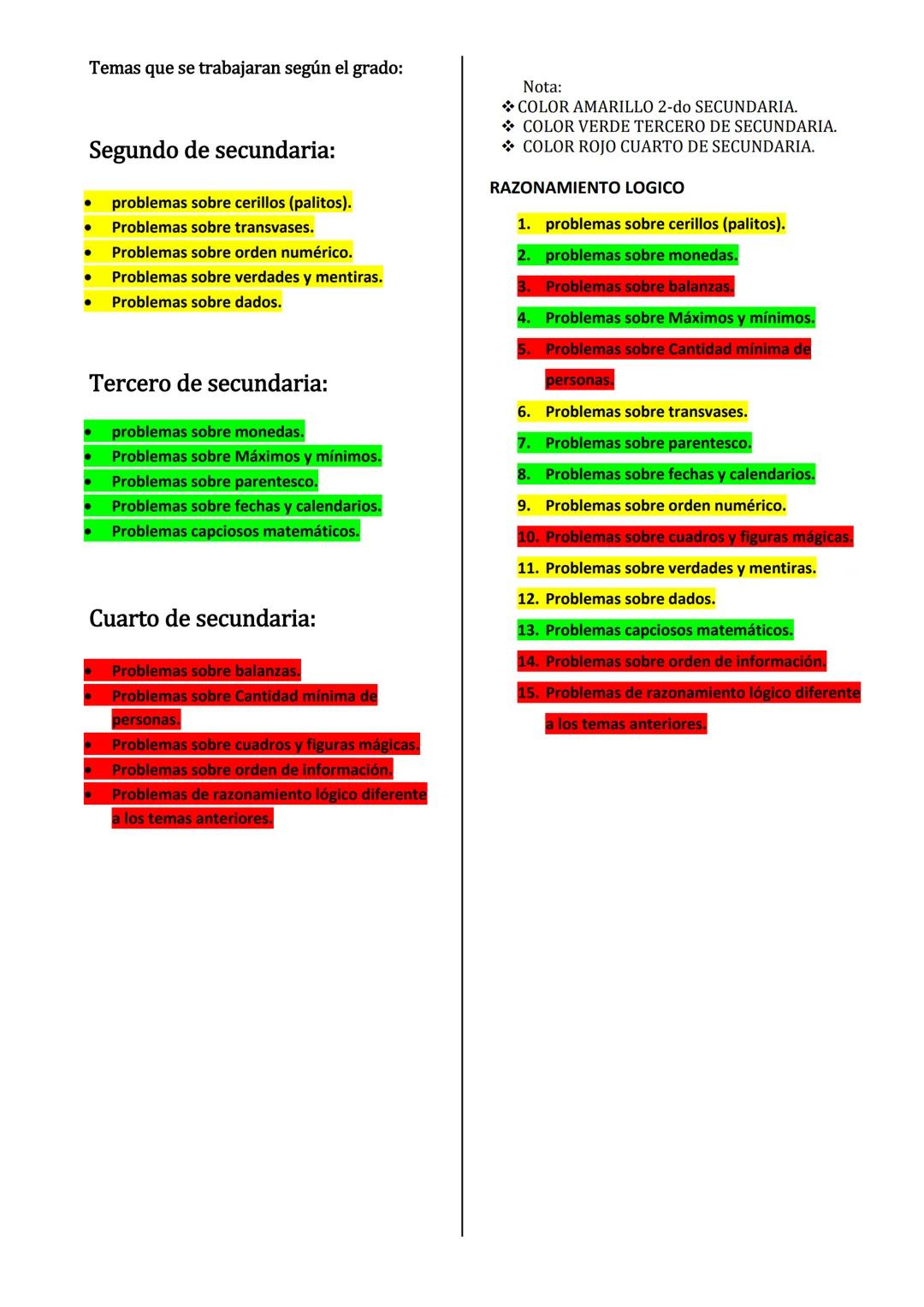 COLEGIO CAFFERATA 7088
PROFESOR JOHN DIAZ
AREA MATEMATICA
REVISTA DE MATEMATICA
INDICACIONES:
Los alumnos crearan o investigaran
3 problemas