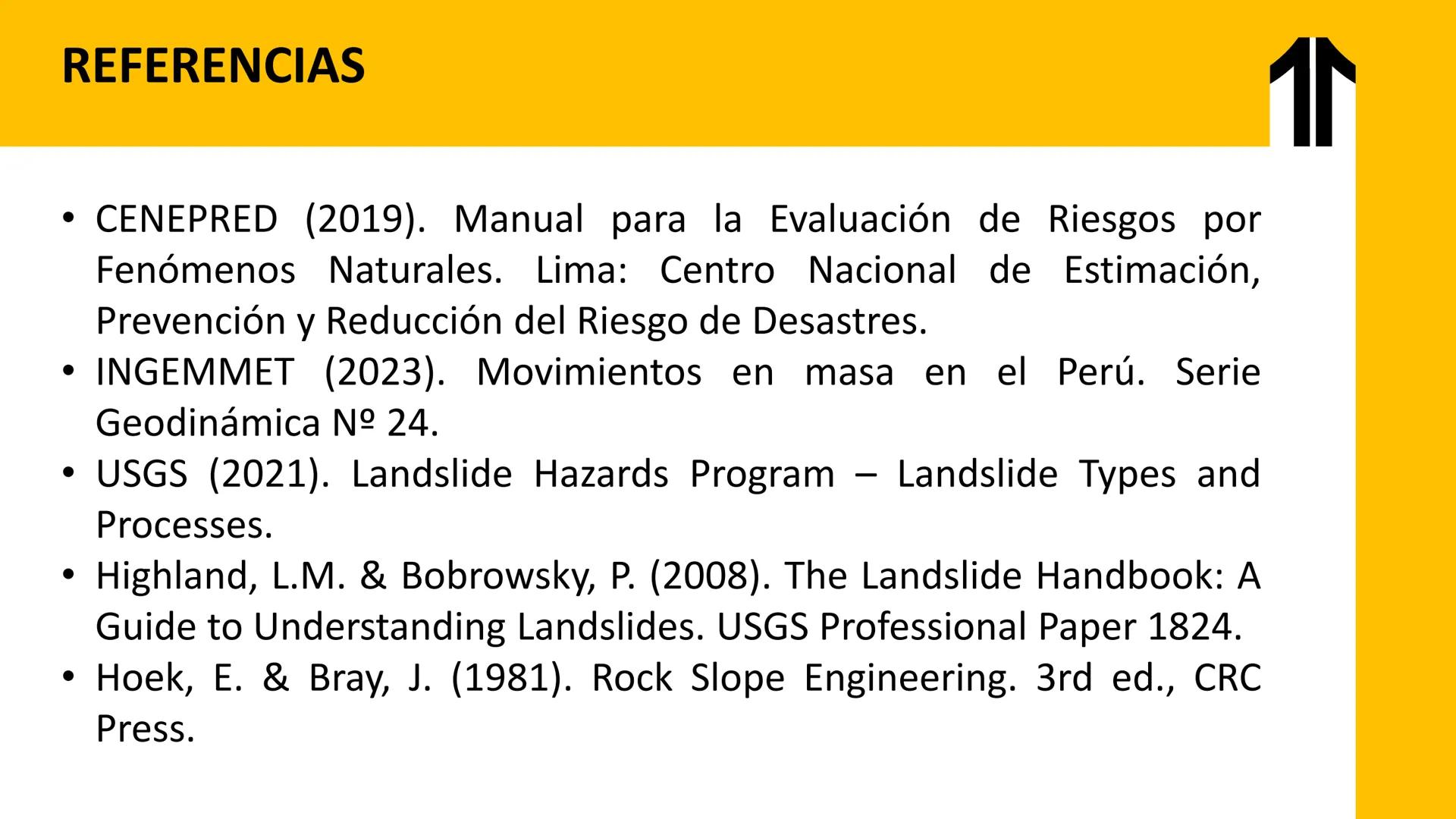 UPN
UNIVERSIDAD
PRIVADA
DEL NORTE # UNIDAD III:
HIDROLOGÍA E HIDROGEOLOGÍA # ↑
# Riesgo Geológico y Deslizamientos LOGRO DE LA UNIDAD:
A