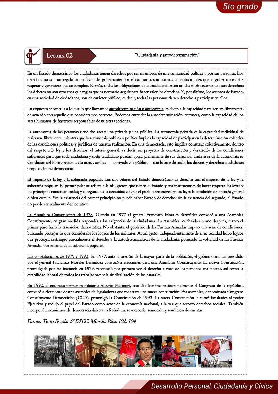 ONPE
ONPE
ASISTENCIA
5°
Grado
ICA
Desarrollo Personal,
Ciudadanía y Cívica
N°4
FICHA DE
APRENDIZAJE # FICHA DE APRENDIZAJE N°4
"Deliber
