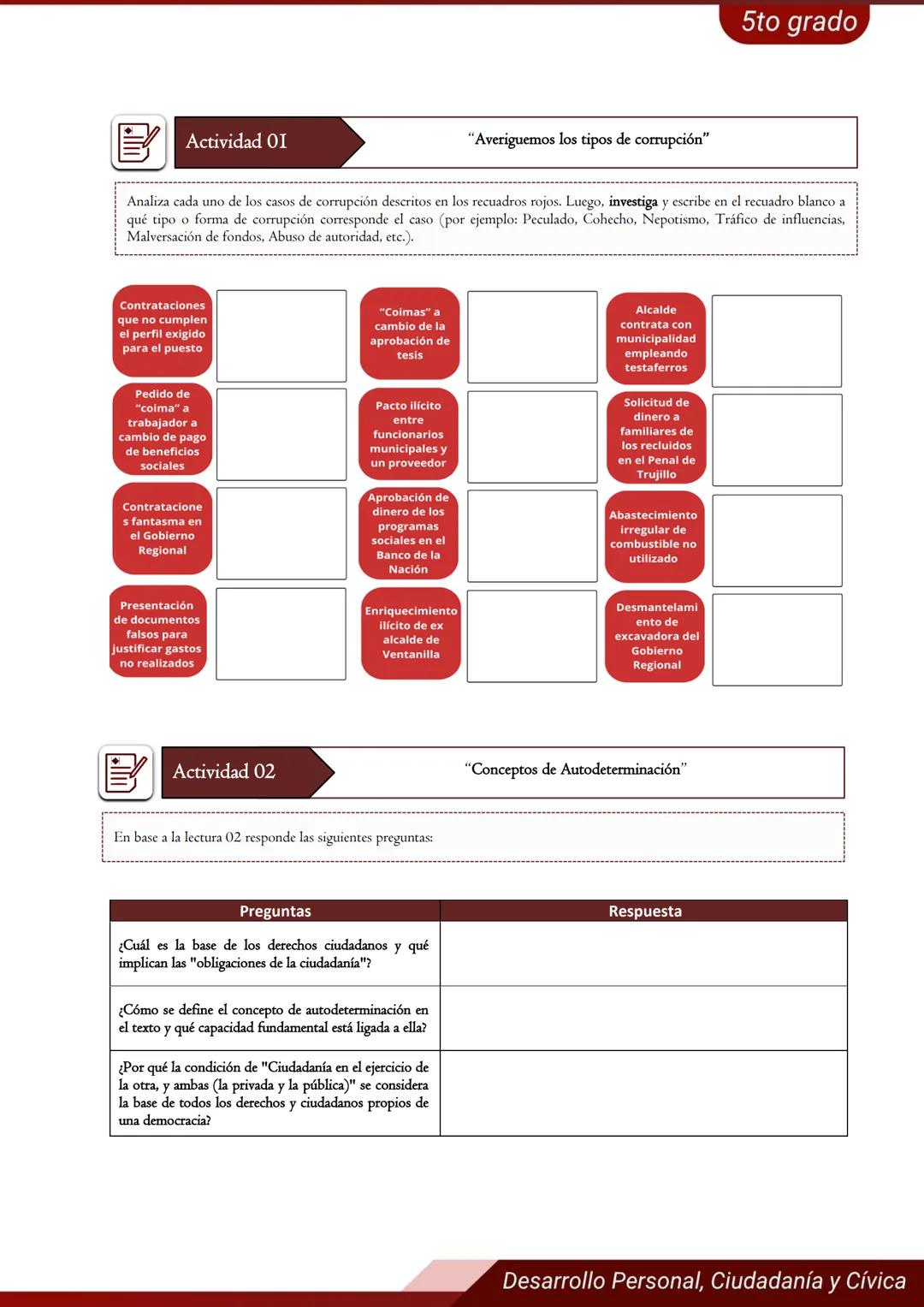ONPE
ONPE
ASISTENCIA
5°
Grado
ICA
Desarrollo Personal,
Ciudadanía y Cívica
N°4
FICHA DE
APRENDIZAJE # FICHA DE APRENDIZAJE N°4
"Deliber