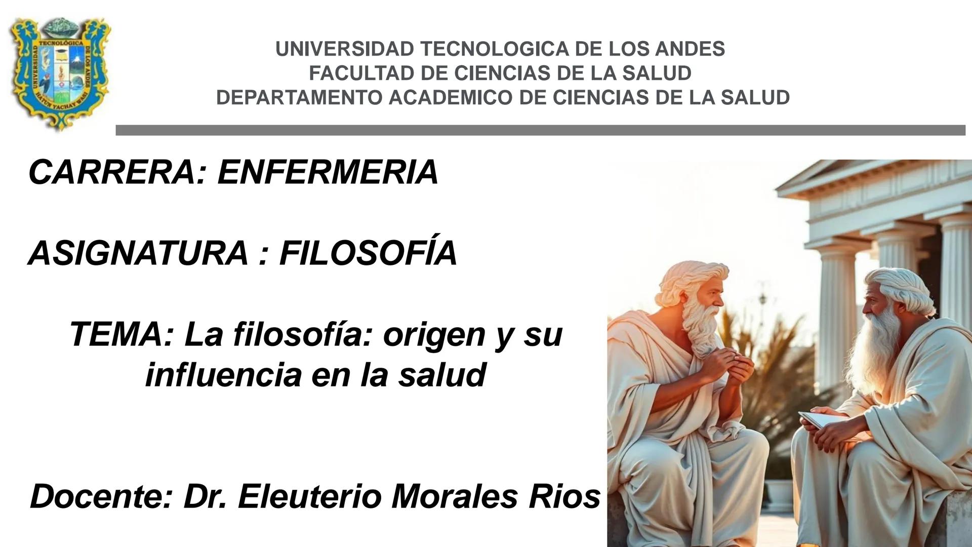 UNIVERSIDAD TECNOLOGICA DE LOS ANDES
FACULTAD DE CIENCIAS DE LA SALUD
DEPARTAMENTO ACADEMICO DE CIENCIAS DE LA SALUD
CARRERA: ENFERMERIA
A