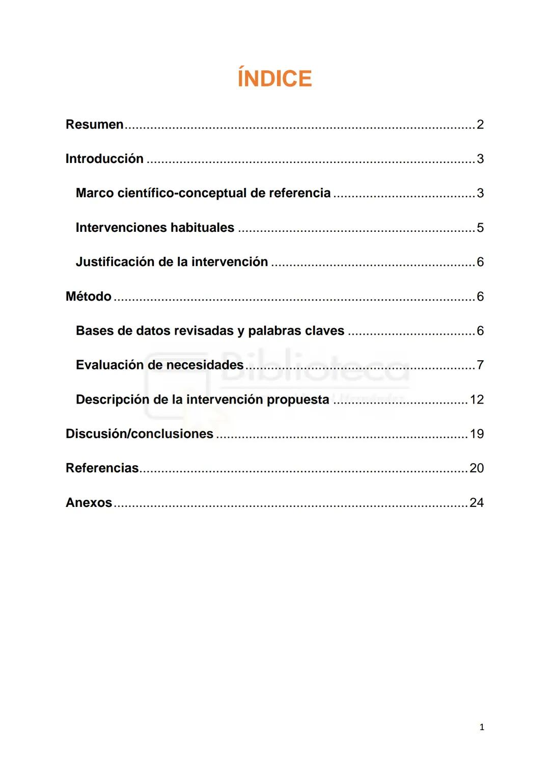 MH
UNIVERSITAS
Miguel Hernández
Grado en Psicología
Trabajo de Fin de Grado
Curso 2020/2021
Convocatoria Junio
Biblioteca
Modalidad: