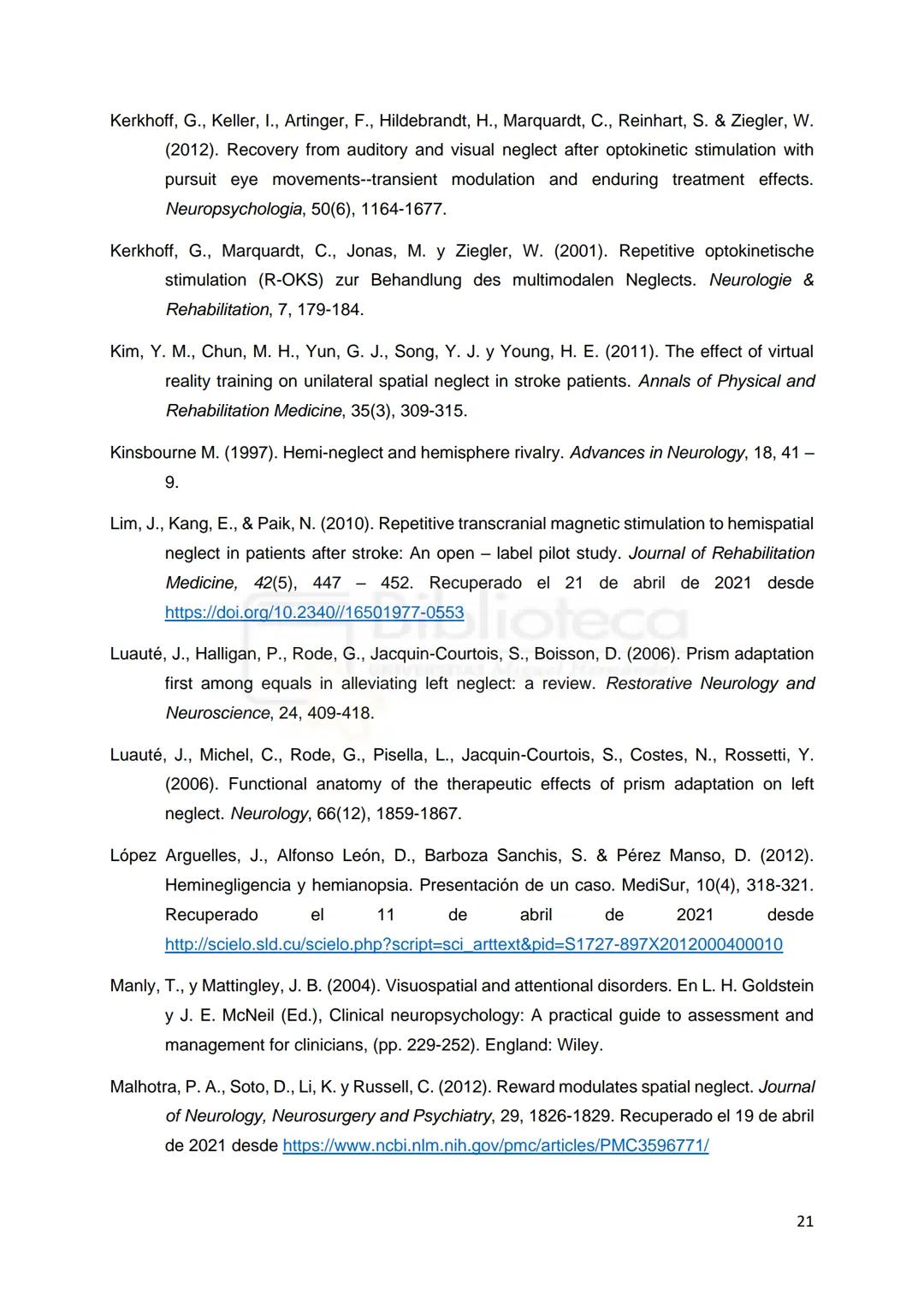 MH
UNIVERSITAS
Miguel Hernández
Grado en Psicología
Trabajo de Fin de Grado
Curso 2020/2021
Convocatoria Junio
Biblioteca
Modalidad: