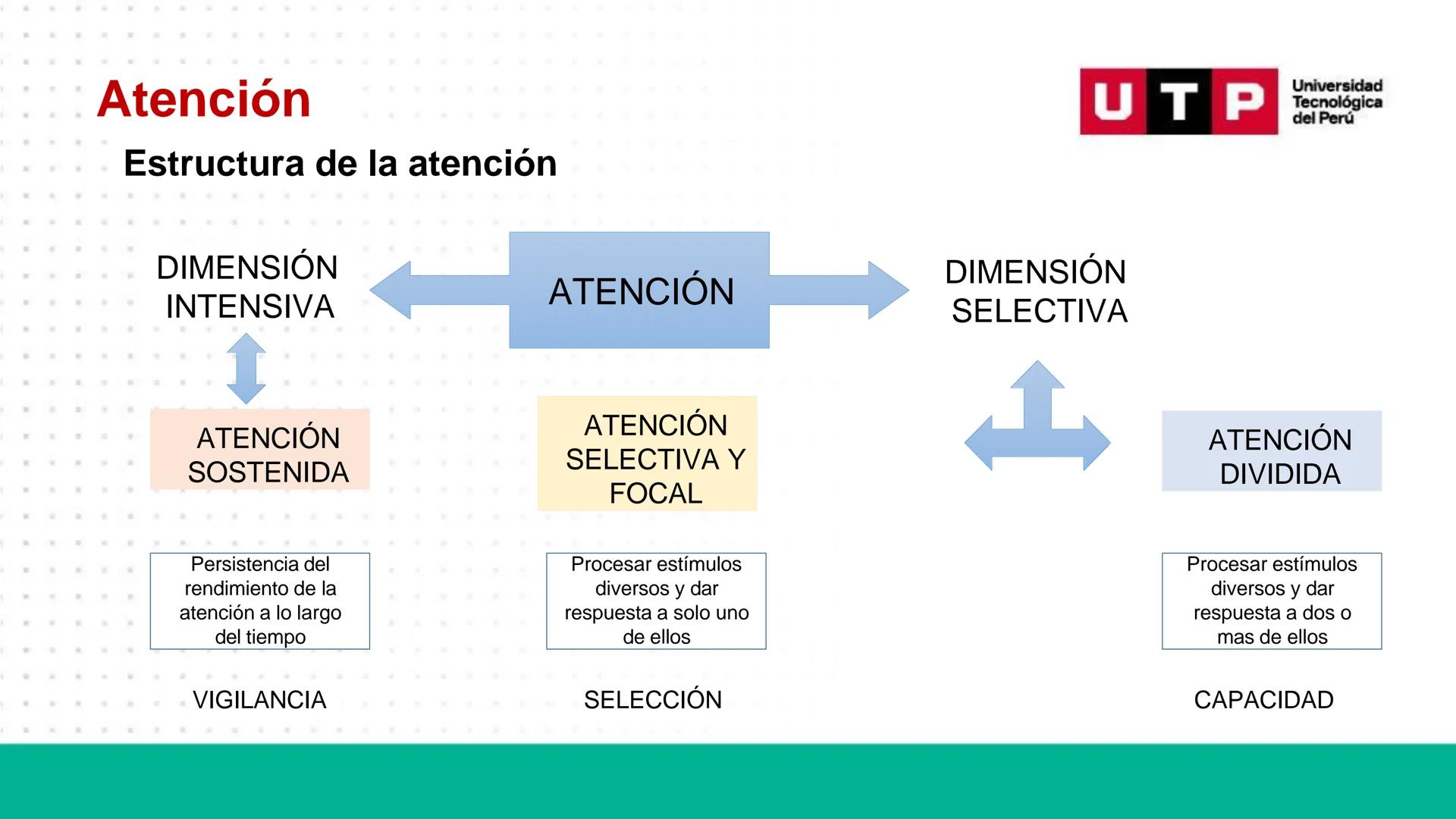 # Bases biológicas del
comportamiento
Sesión 13: Atención y conciencia
Universidad
UTP Tecnológica
del Perú Recordemos
Universidad
UTP Te