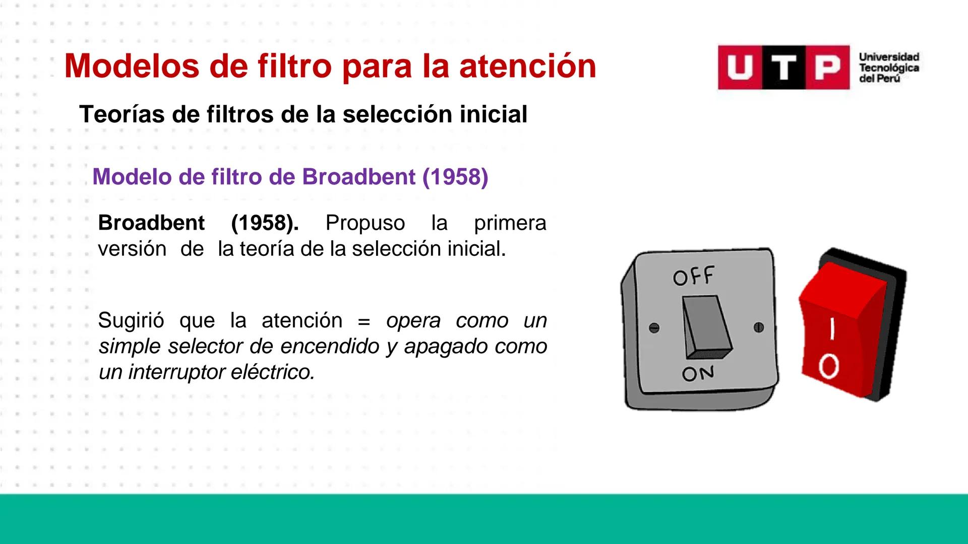 # Bases biológicas del
comportamiento
Sesión 13: Atención y conciencia
Universidad
UTP Tecnológica
del Perú Recordemos
Universidad
UTP Te