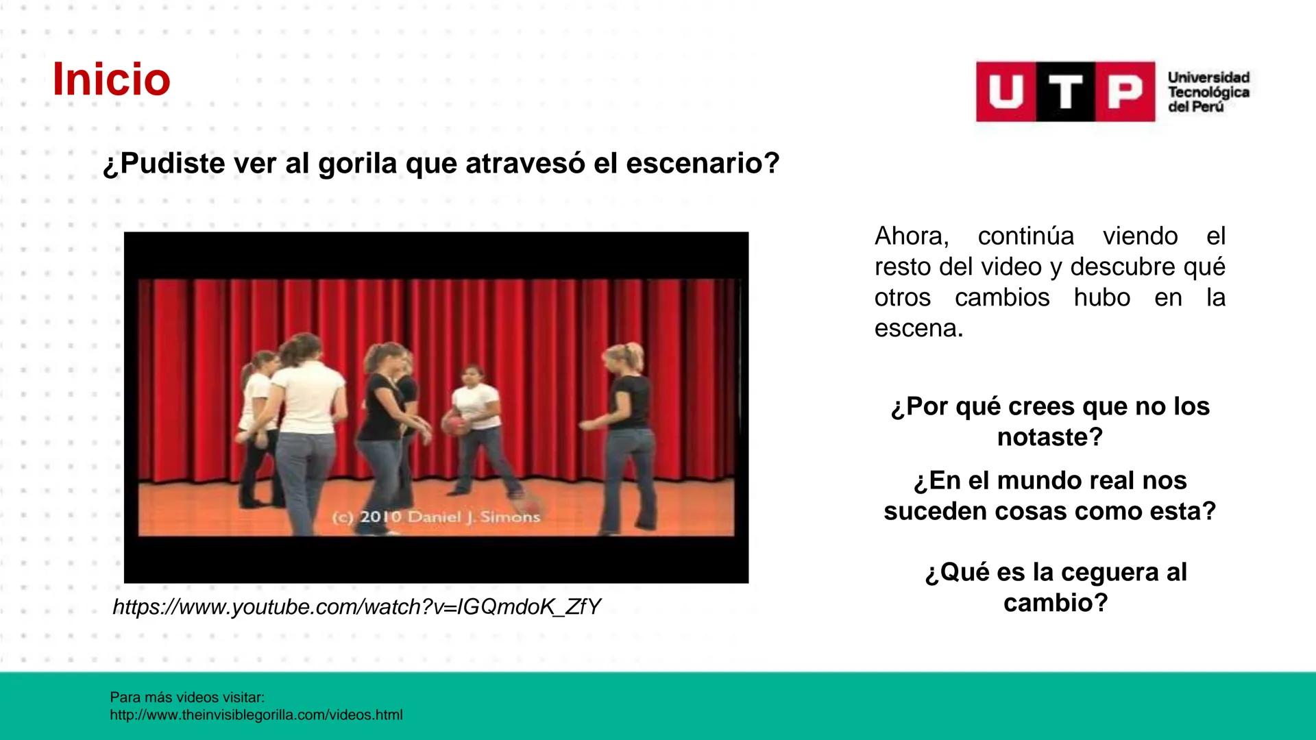 # Bases biológicas del
comportamiento
Sesión 13: Atención y conciencia
Universidad
UTP Tecnológica
del Perú Recordemos
Universidad
UTP Te