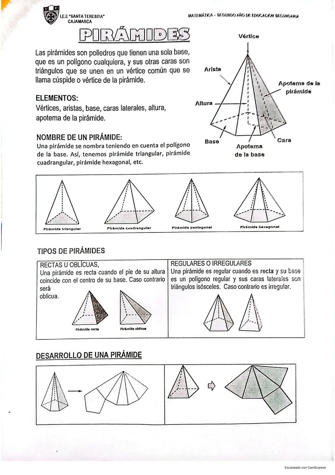LELE "SANTA TERESITA"
CAJAMARCA
MATEMÁTICA - SEGUNDO AÑO DE EDUCACION SECUNDARIA
"ÁREAS Y VOLUMENES DE SÓLIDOS GEOMÉTRICOS"
| COMPETENCIA