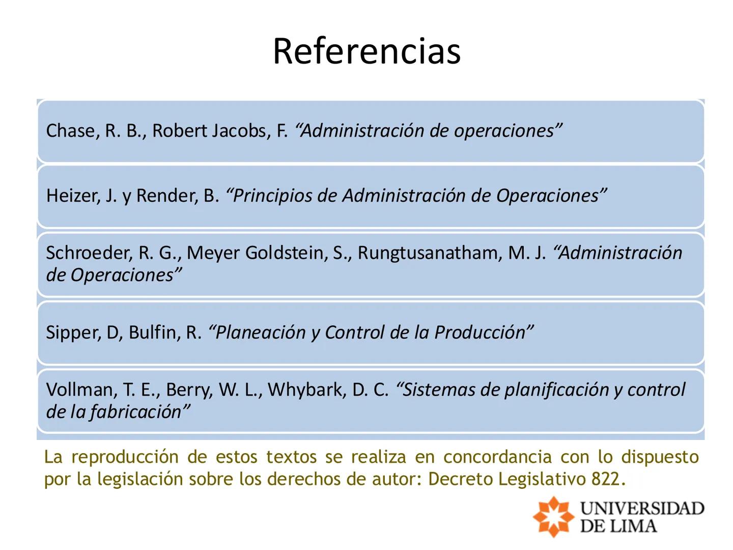 PLANEAMIENTO Y CONTROL
DE OPERACIONES / OPERATIONS
PLANNING AND CONTROL
PLANEACION MAESTRA
Planeació micro $\rightarrow$ máquinas, equipo