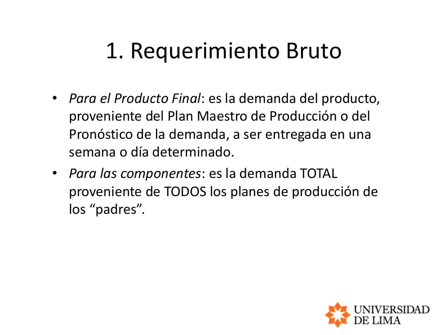 PLANEAMIENTO Y CONTROL DE OPERACIONES
OPERATIONS PLANNING AND CONTROL
MRP, ERP y LEAD TIME # Planeación de requerimientos de materiales
##