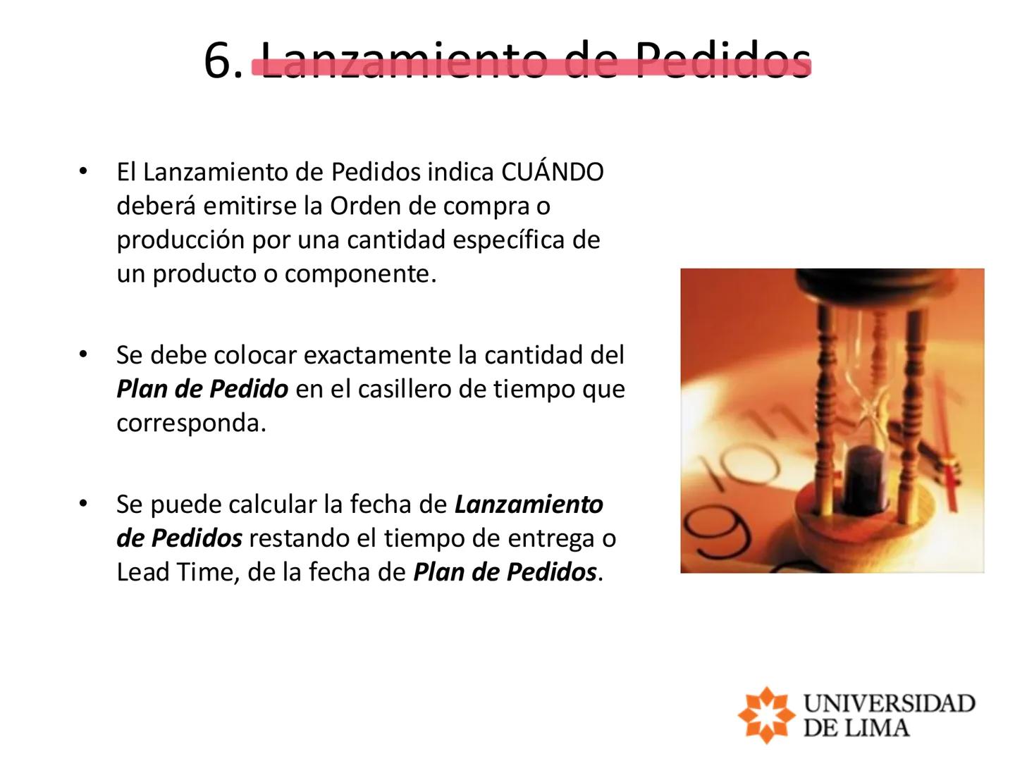 PLANEAMIENTO Y CONTROL DE OPERACIONES
OPERATIONS PLANNING AND CONTROL
MRP, ERP y LEAD TIME # Planeación de requerimientos de materiales
##