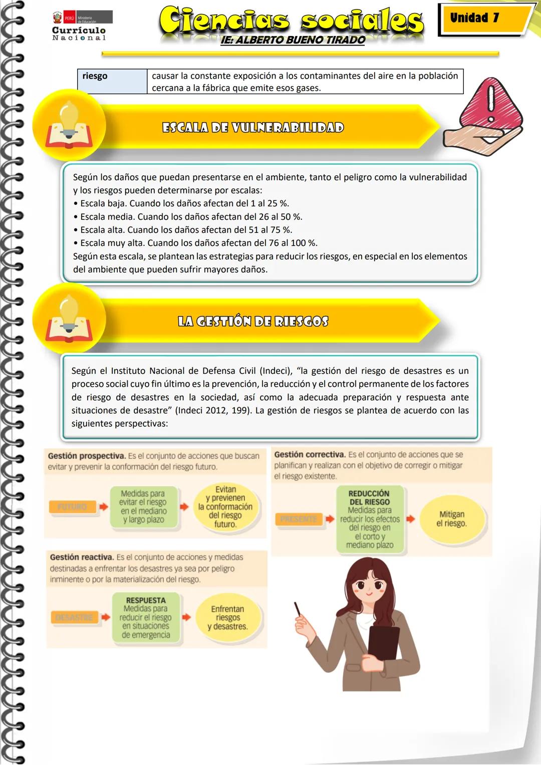# Currículo
Nacional
# UNIDAD 7
# Ciencias sociales
IE: ALBERTO BUENO TIRADO
Comprendo los riesgos naturales más
característicos que gene