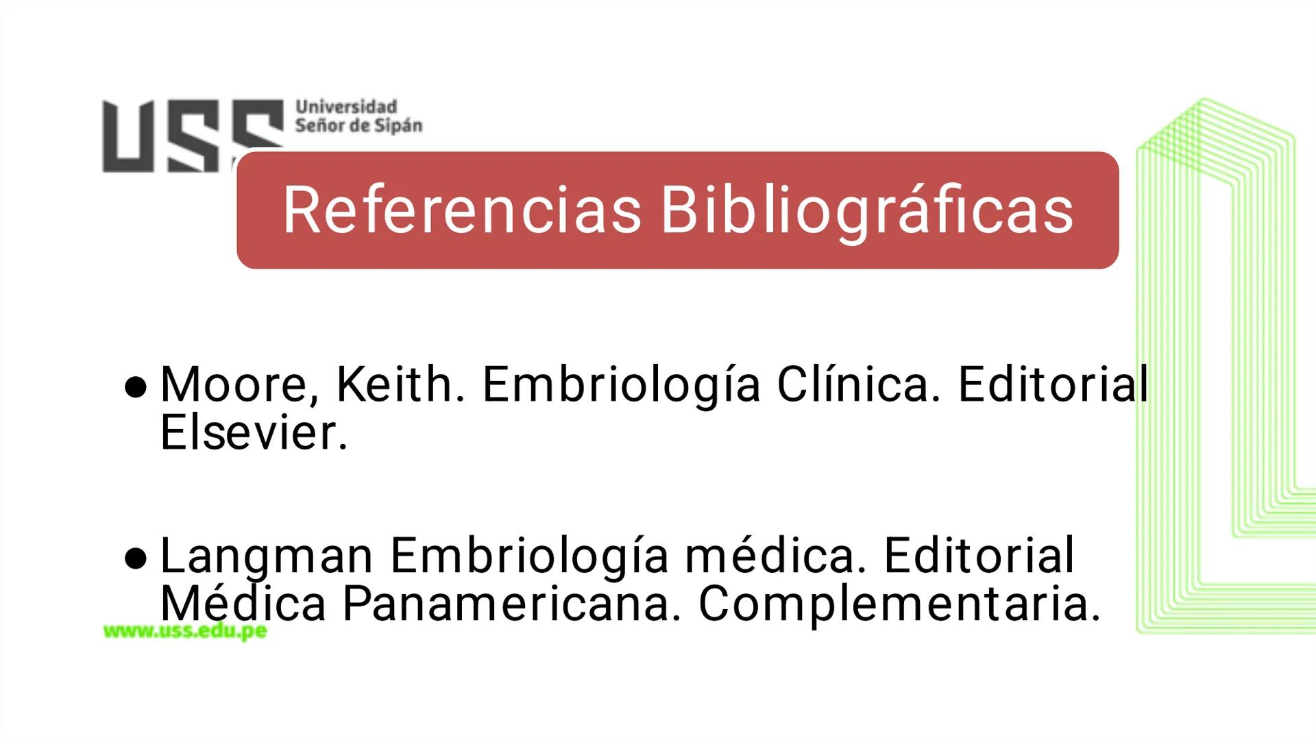 TRANSFORMA TU MUNDO EN
LA U MÁS TOP DE LA REGIÓN. @ussipan
USS
Universidad
Señor de Sipán クク
Universidad
Señor de Sipán
TEMA N° 10
EMBRI