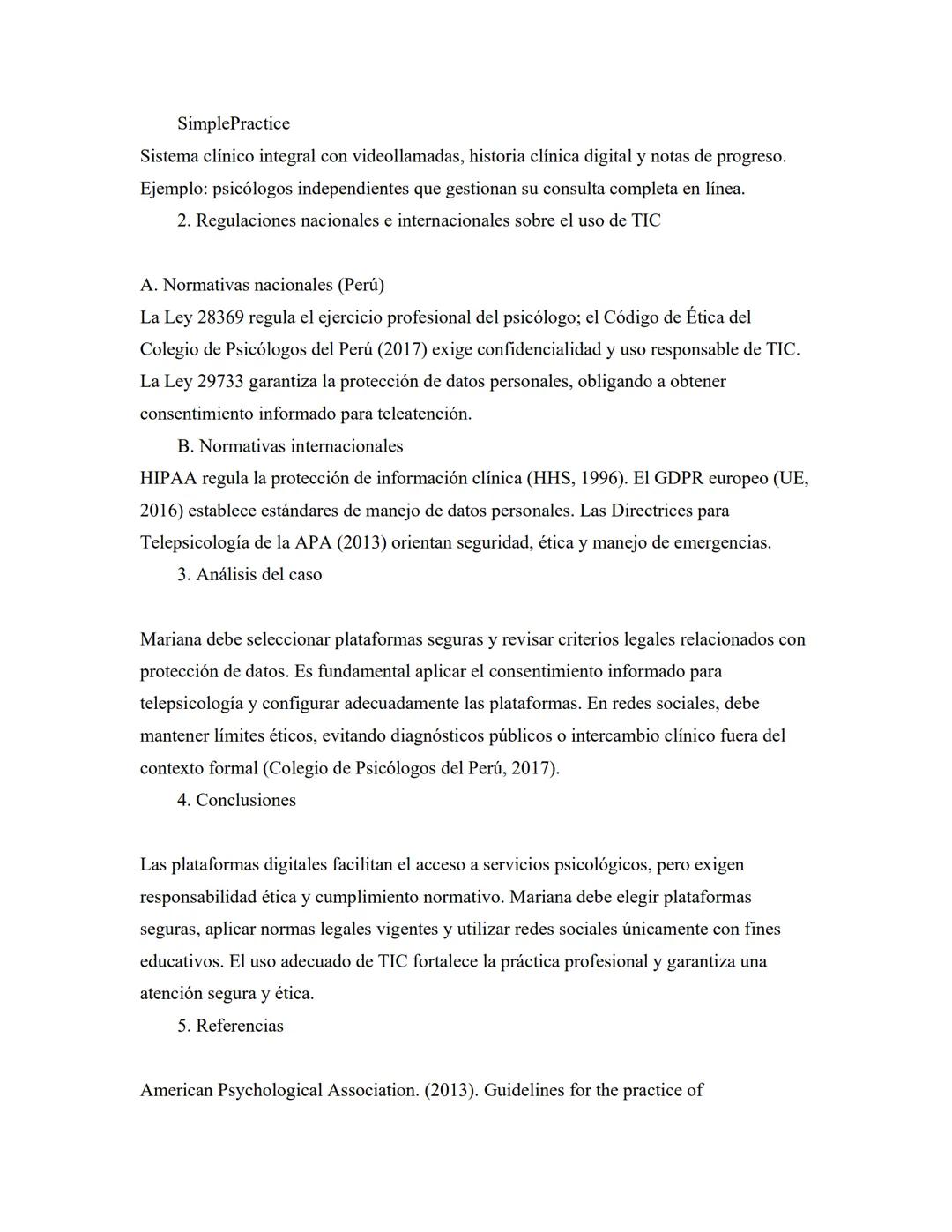 Universidad
UTP Tecnológica
del Perú
Tarea Academica 2
Curso
Introduccion a la Psicologia
Docente
Mallqui Vitor Carlos
Estudiante
Dayana
