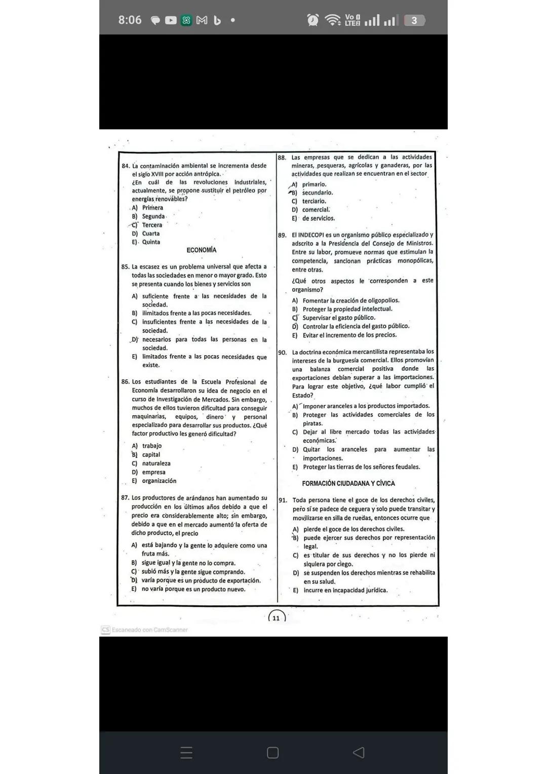 # RAZONAMIENTO VERBAL
1. En una campaña de vacunación, que se realizó en
el colegio "Mariscal Cáceres" hubo un incidente.
Uno de los estudi