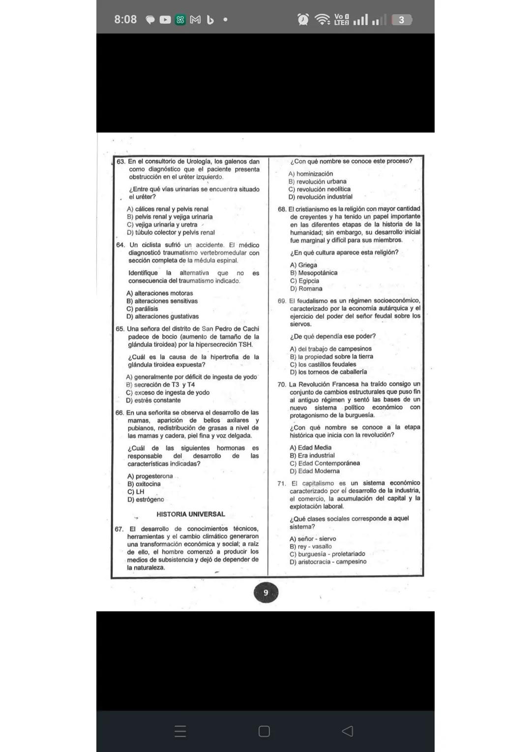 # RAZONAMIENTO VERBAL
1. En una campaña de vacunación, que se realizó en
el colegio "Mariscal Cáceres" hubo un incidente.
Uno de los estudi