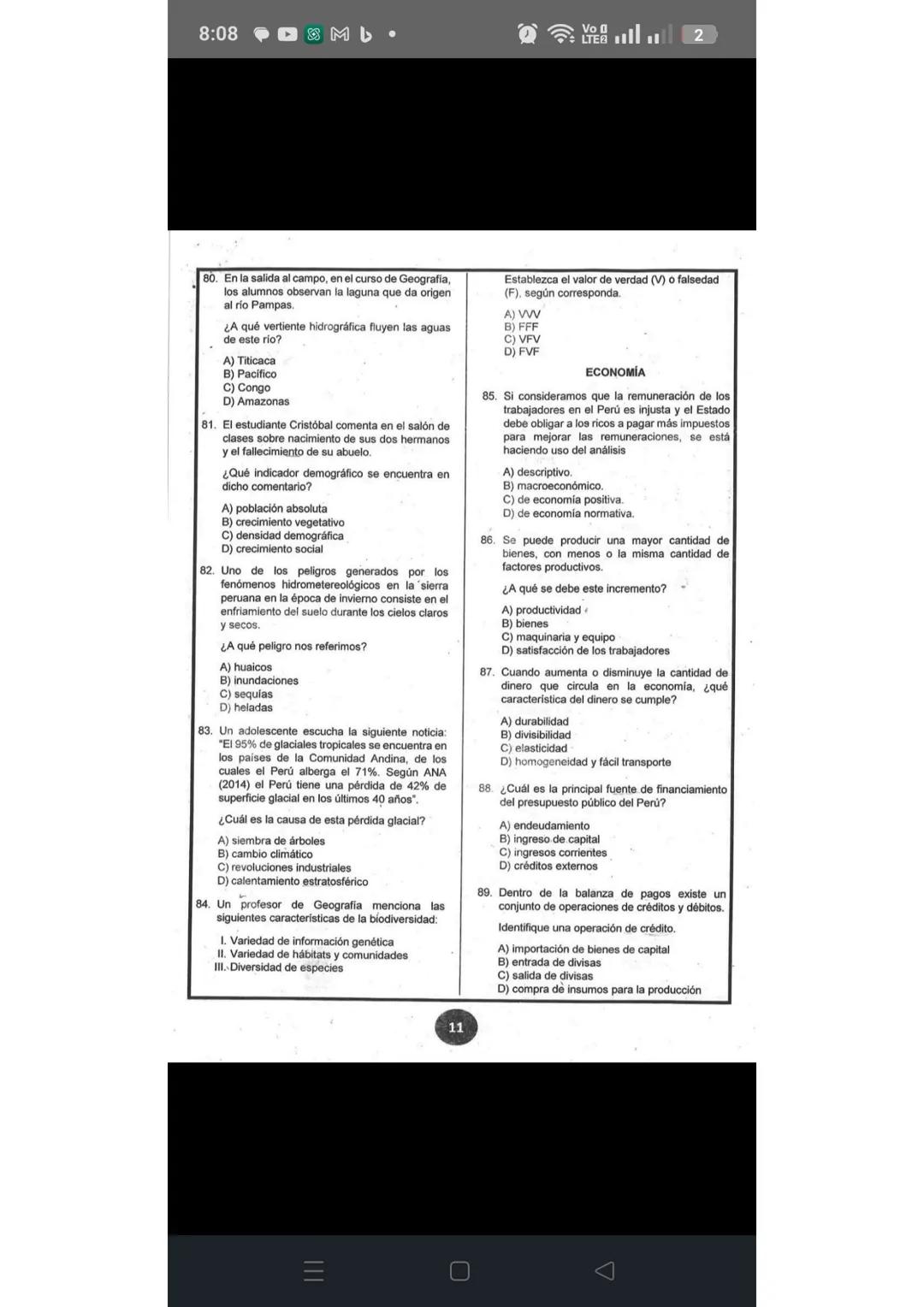 # RAZONAMIENTO VERBAL
1. En una campaña de vacunación, que se realizó en
el colegio "Mariscal Cáceres" hubo un incidente.
Uno de los estudi