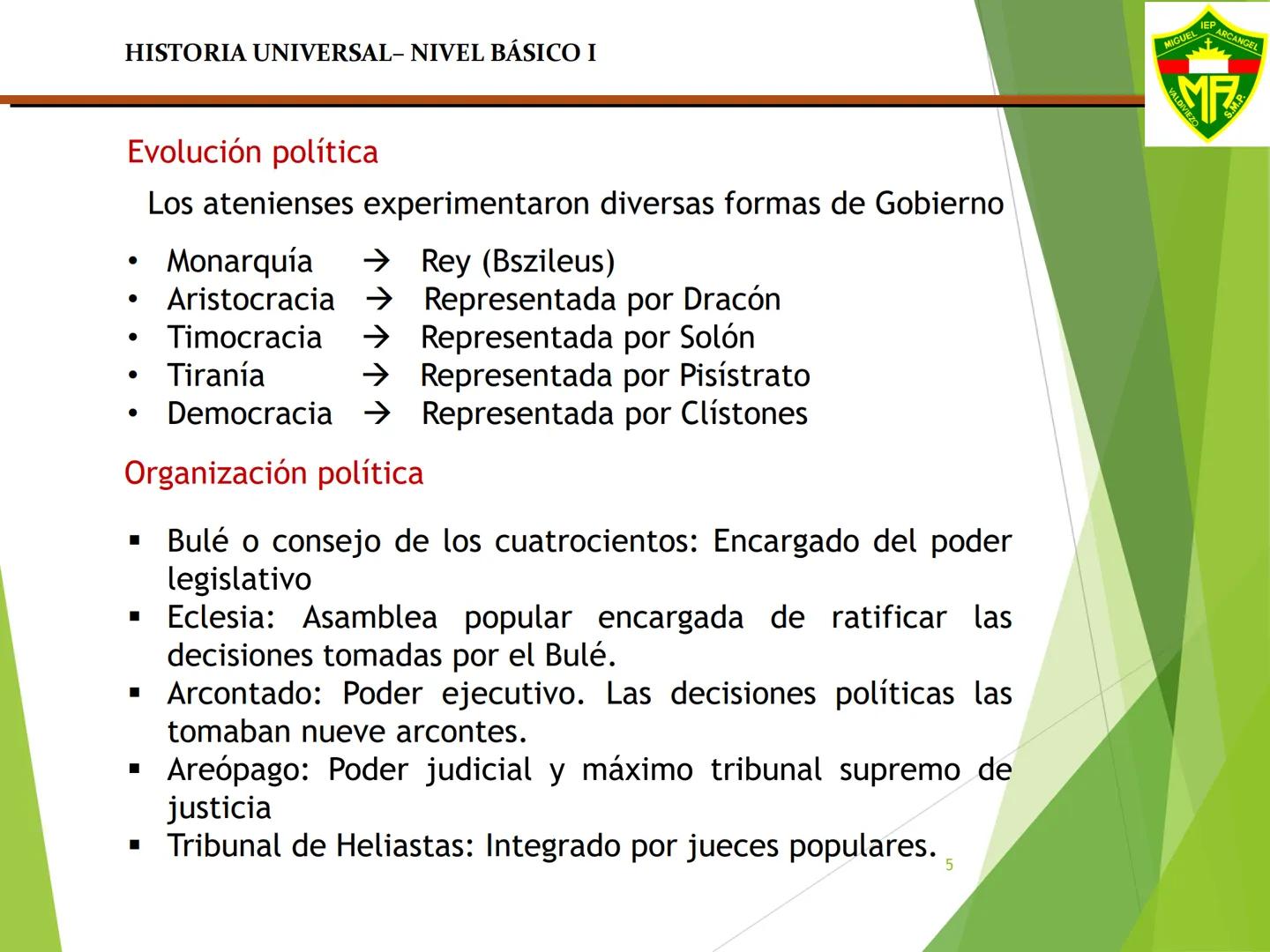 MIGUEL IEP ARCANGEL
VALDIVIEZO S.M.P.
ÁREA: CIENCIAS SOCIALES
NIVEL:
BÁSICO I
MATERIA:
HISTORIA UNIVERSAL
DOCENTE:
Mag. MOSQUEIRA CUE