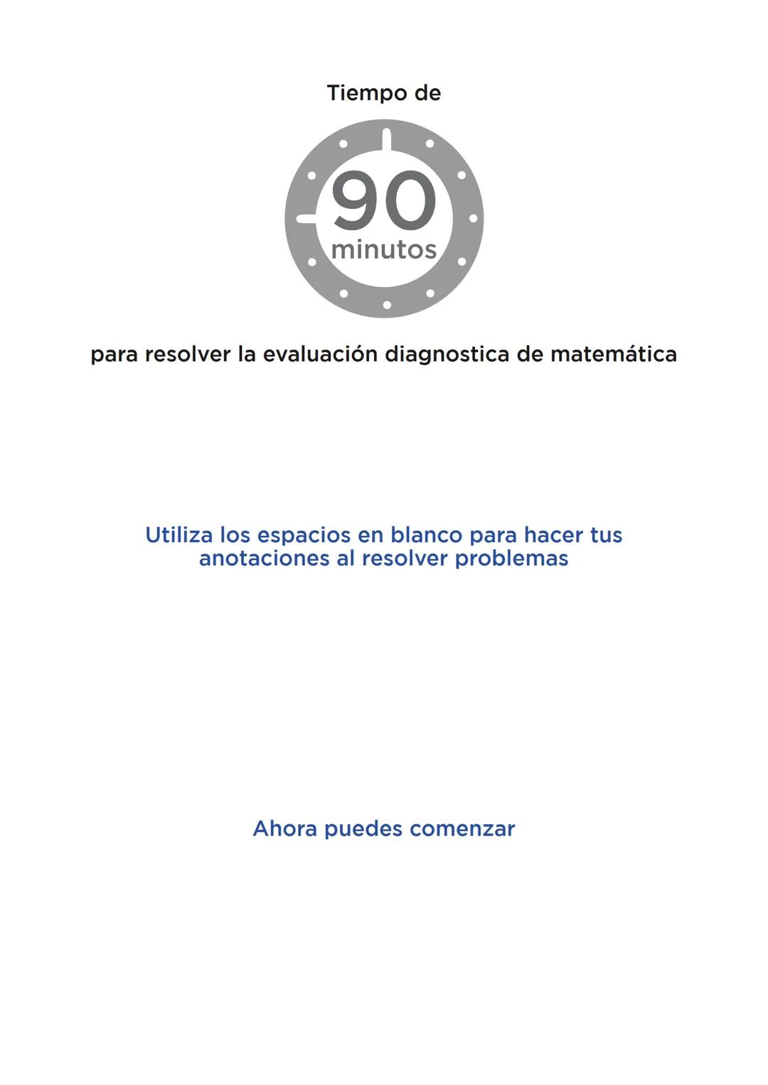 SECUNDARIA
2.º grado
Evaluación diagnóstica
Etapa de cierre
Matemática
Institución educativa:
Nombre(s) y apellidos:
Sección:
Nº de or