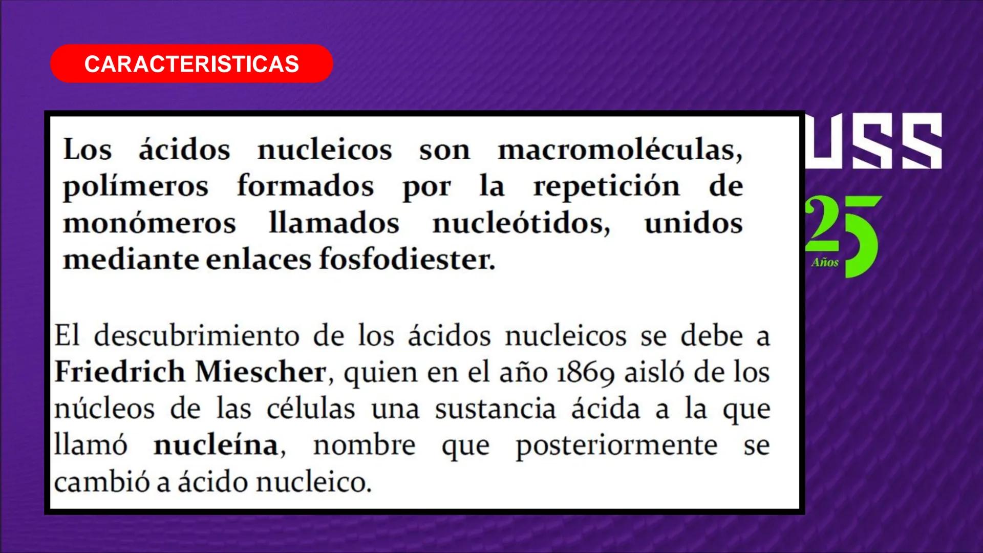Transforma tu
MUNDO
SEMANA N° 10: GENES Y GENOMA
BIOLOGIA CELULAR Y MOLECULAR – PRÁCTICA
-
Docente: Mg Omar Dávila Campos
USS
25
Años # T