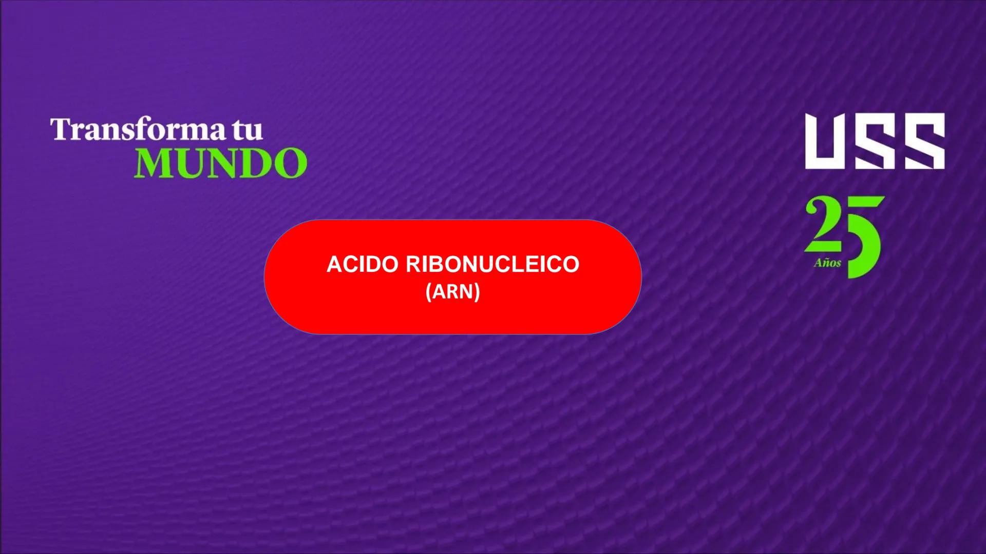 Transforma tu
MUNDO
SEMANA N° 10: GENES Y GENOMA
BIOLOGIA CELULAR Y MOLECULAR – PRÁCTICA
-
Docente: Mg Omar Dávila Campos
USS
25
Años # T
