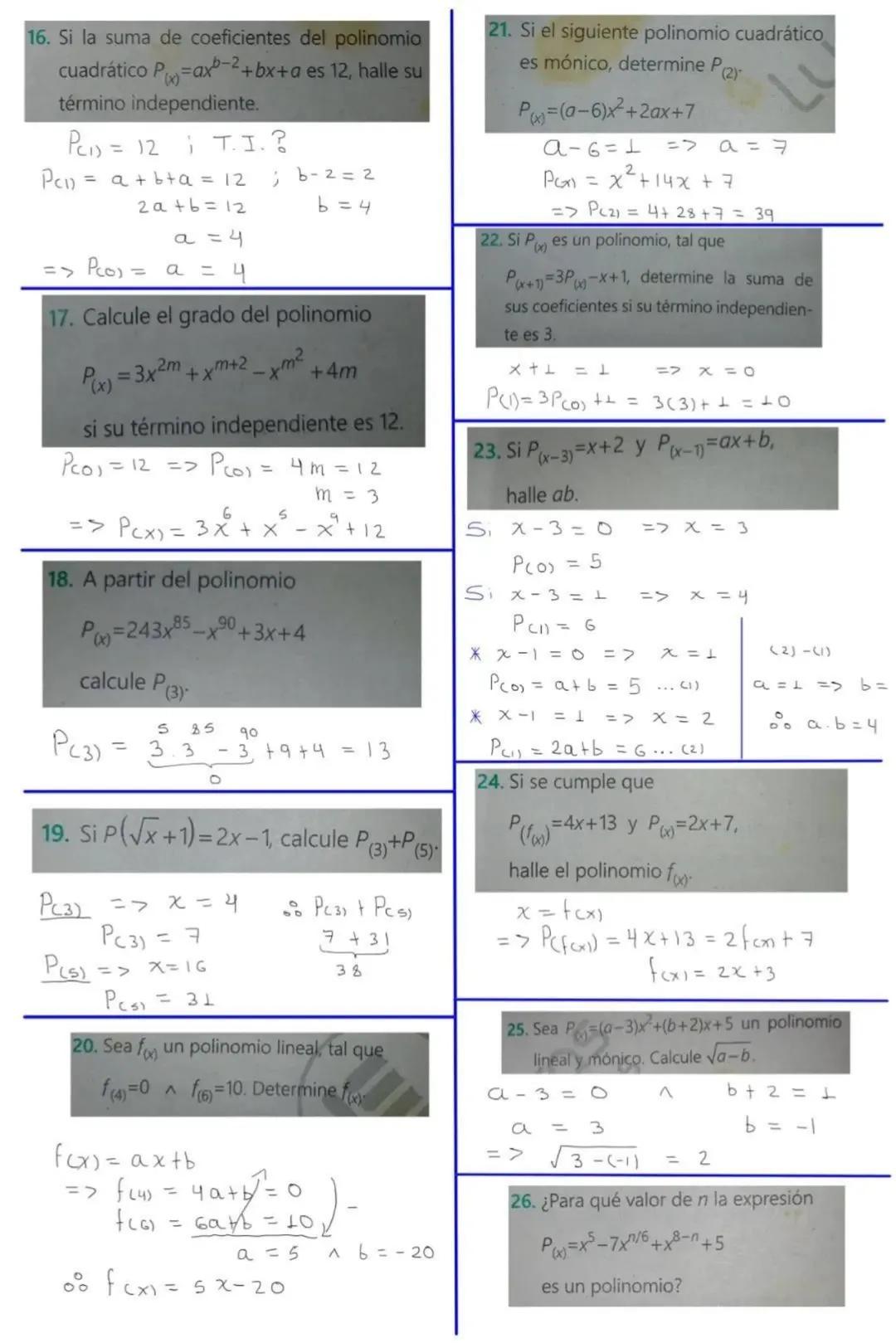 Definición:
$P(x;y) = 2xy^2 - x^3y^4 + 3x^2Y$
Variables
Coefientes: 2,-1,3
termino 1: $2xy^2$
termino 2: $-x^3y^4$
termino 3: $3x^2Y$
Po