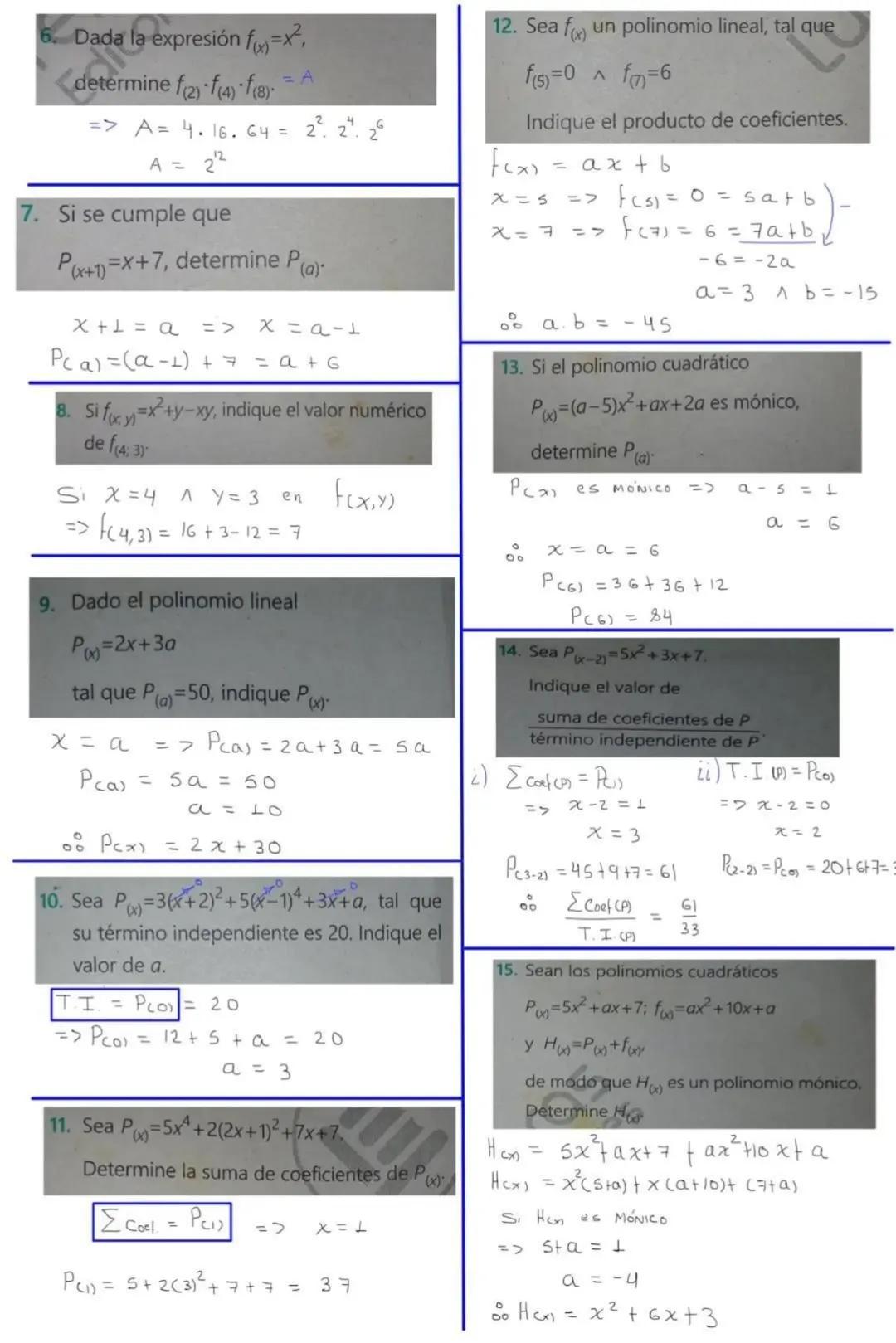 Definición:
$P(x;y) = 2xy^2 - x^3y^4 + 3x^2Y$
Variables
Coefientes: 2,-1,3
termino 1: $2xy^2$
termino 2: $-x^3y^4$
termino 3: $3x^2Y$
Po