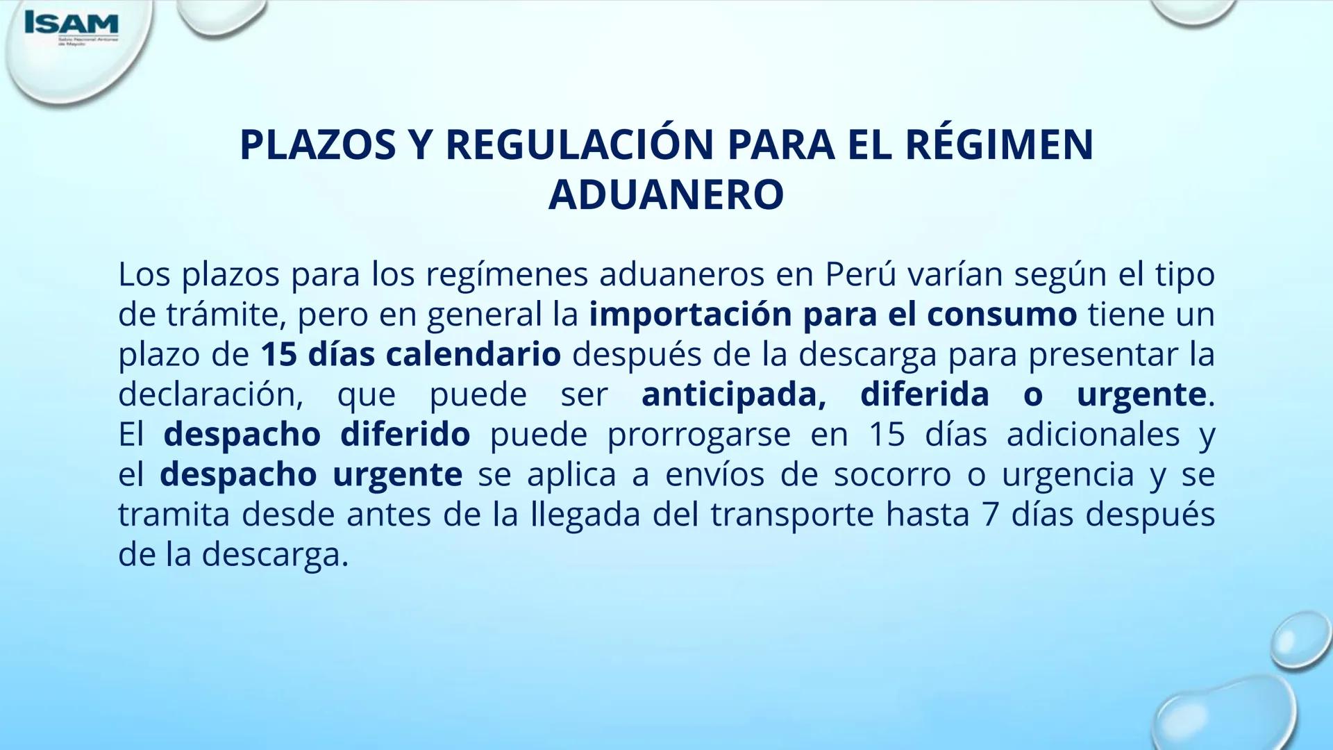 ISAM
Sabio Nacional Antúnez
de Mayolo
# ADMINISTRACIÓN DE
# NEGOCIOS INTERNACIONALES
# PROCESO DE DESPACHO ADUANERO
## II Parcial
M. A