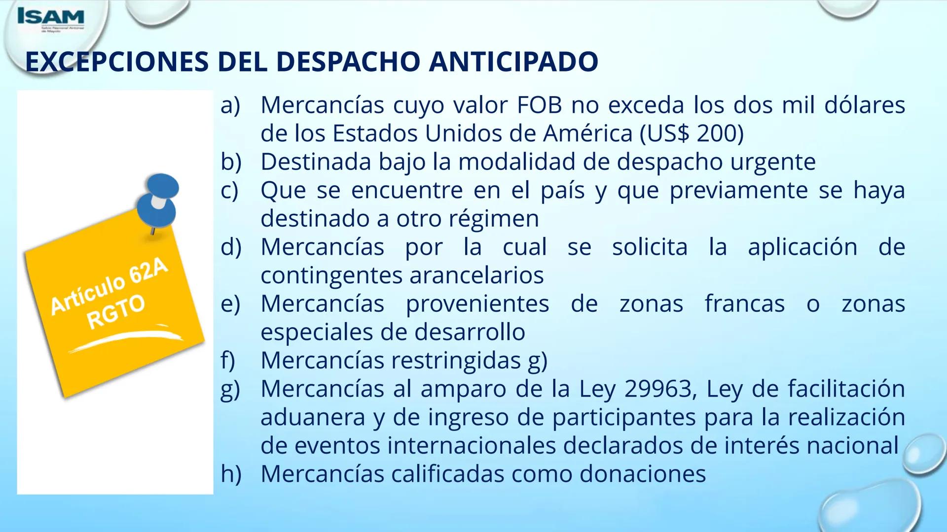 ISAM
Sabio Nacional Antúnez
de Mayolo
# ADMINISTRACIÓN DE
# NEGOCIOS INTERNACIONALES
# PROCESO DE DESPACHO ADUANERO
## II Parcial
M. A