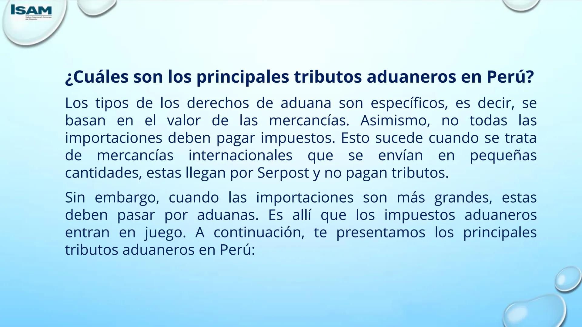 ISAM
Sabio Nacional Antúnez
de Mayolo
# ADMINISTRACIÓN DE
# NEGOCIOS INTERNACIONALES
# PROCESO DE DESPACHO ADUANERO
## II Parcial
M. A
