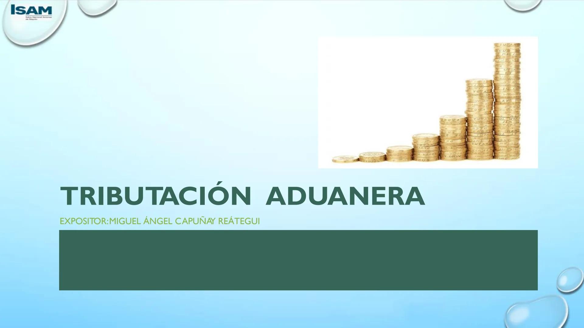 ISAM
Sabio Nacional Antúnez
de Mayolo
# ADMINISTRACIÓN DE
# NEGOCIOS INTERNACIONALES
# PROCESO DE DESPACHO ADUANERO
## II Parcial
M. A