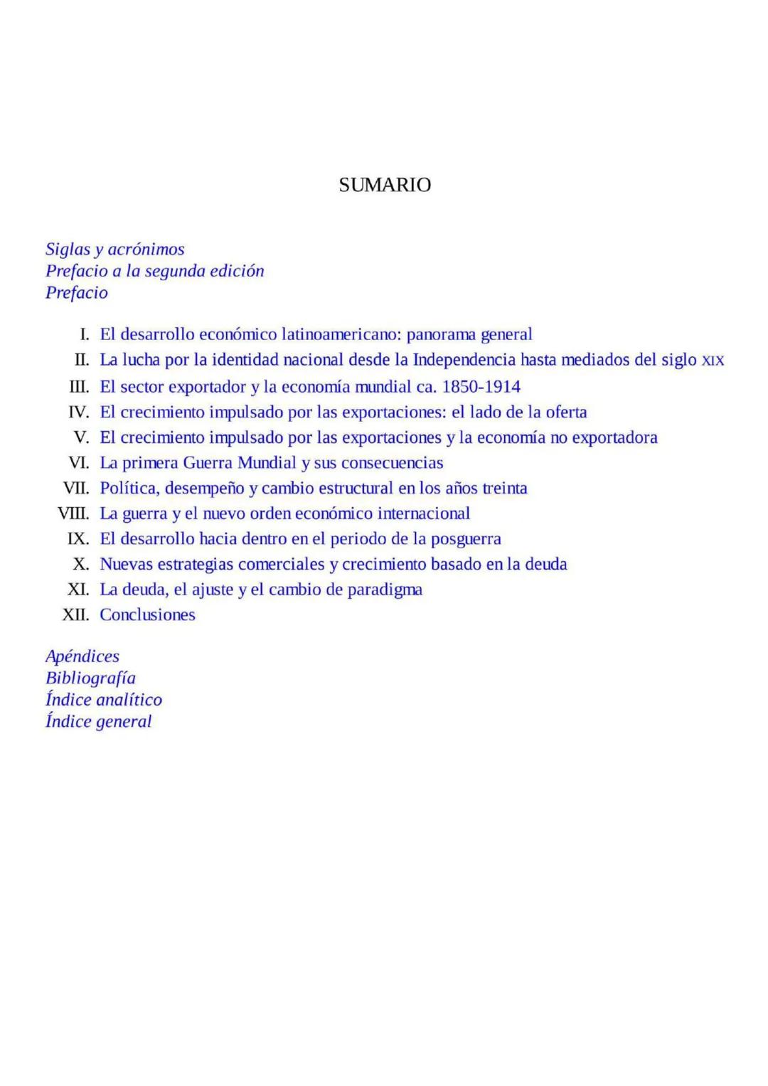 VICTOR BULMER-THOMAS
La historia económica de América Latina
desde la Independencia
Je
FONDO DE CULTURA ECONÓMICA SUMARIO
Siglas y acrón
