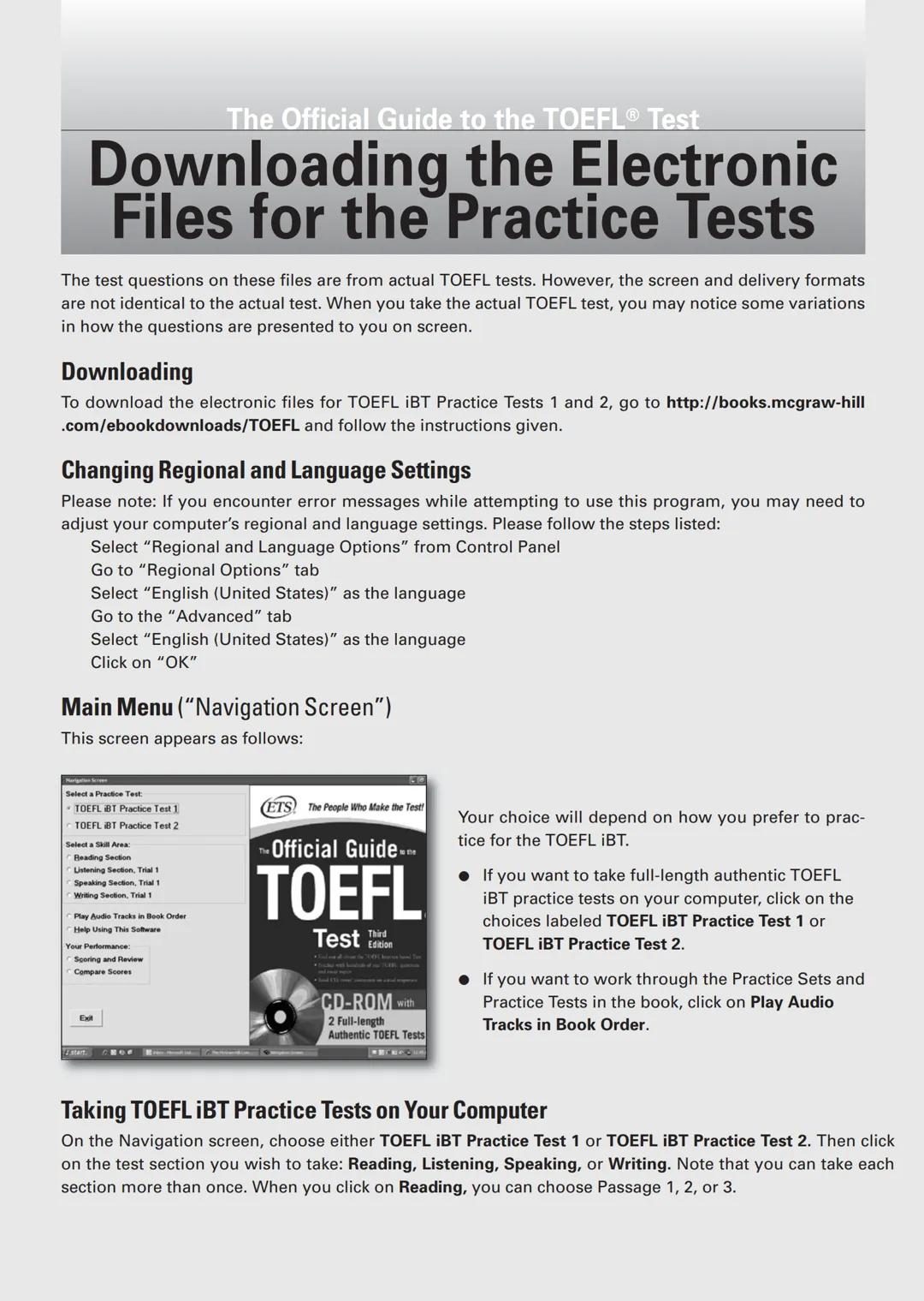 ETS The People Who Make the Test!
The Official Guide to the
TOEFL
Test Enition
Third
• Find out all about the TOEFL Internet-based Test