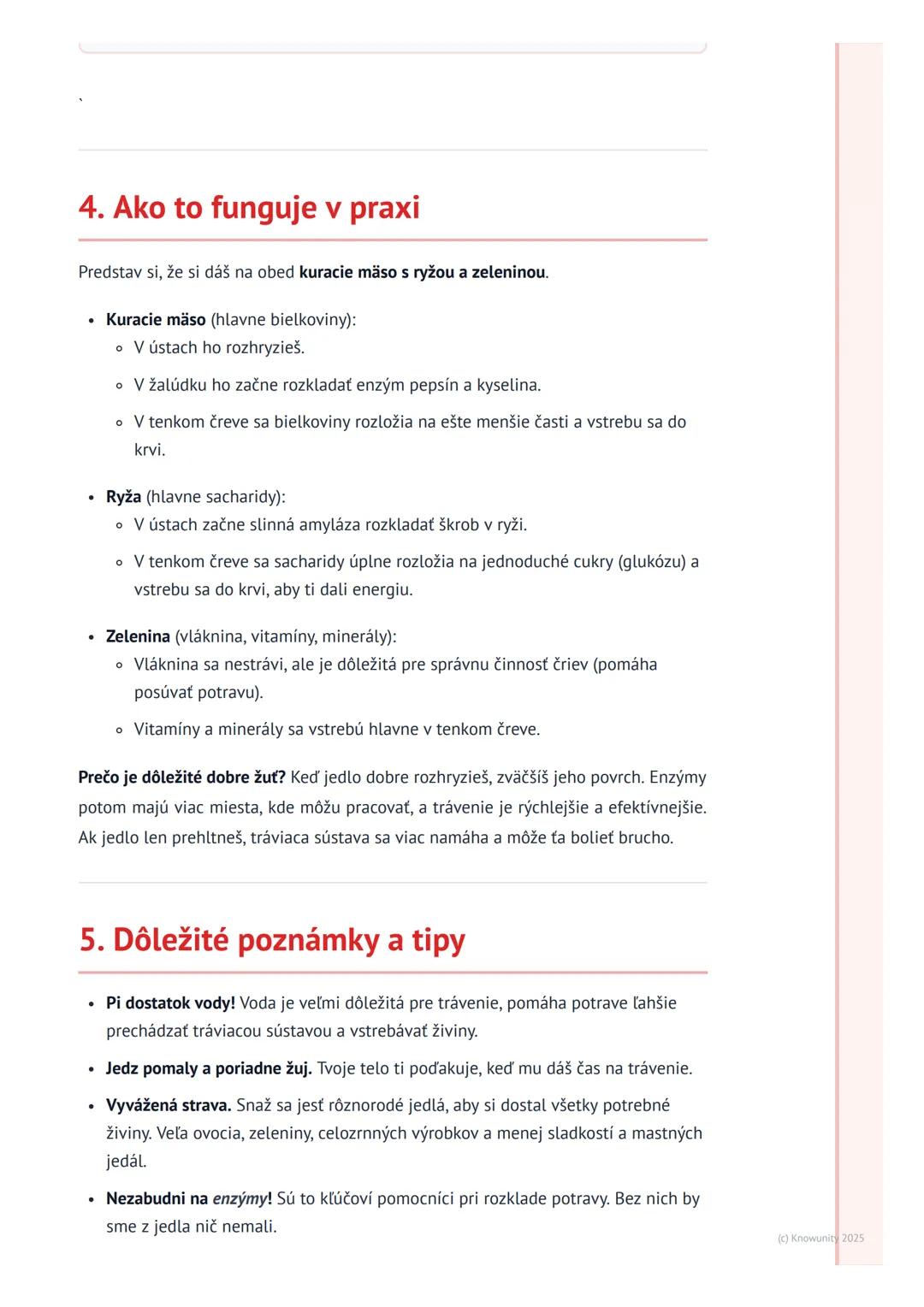 # Tráviaca sústava
# 1. Prehľad tráviacej sústavy
Tráviaca sústava je veľmi dôležitá časť nášho tela. Pomáha nám spracovať všetko
jedlo, k