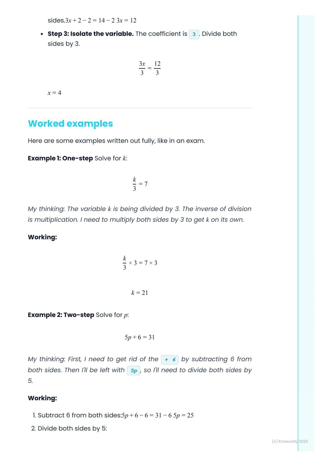 # Linear Equations
## What are linear equations?
Linear equations are like puzzles where you have to find a missing
number. The missing nu