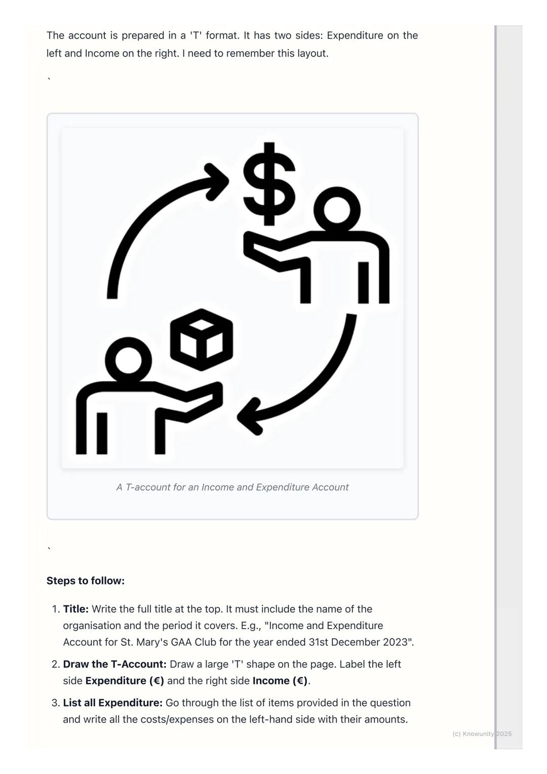 # Income and Expenditure
## Accounts (Simplified)
What is an income and expenditure account?
This is a financial statement prepared by non