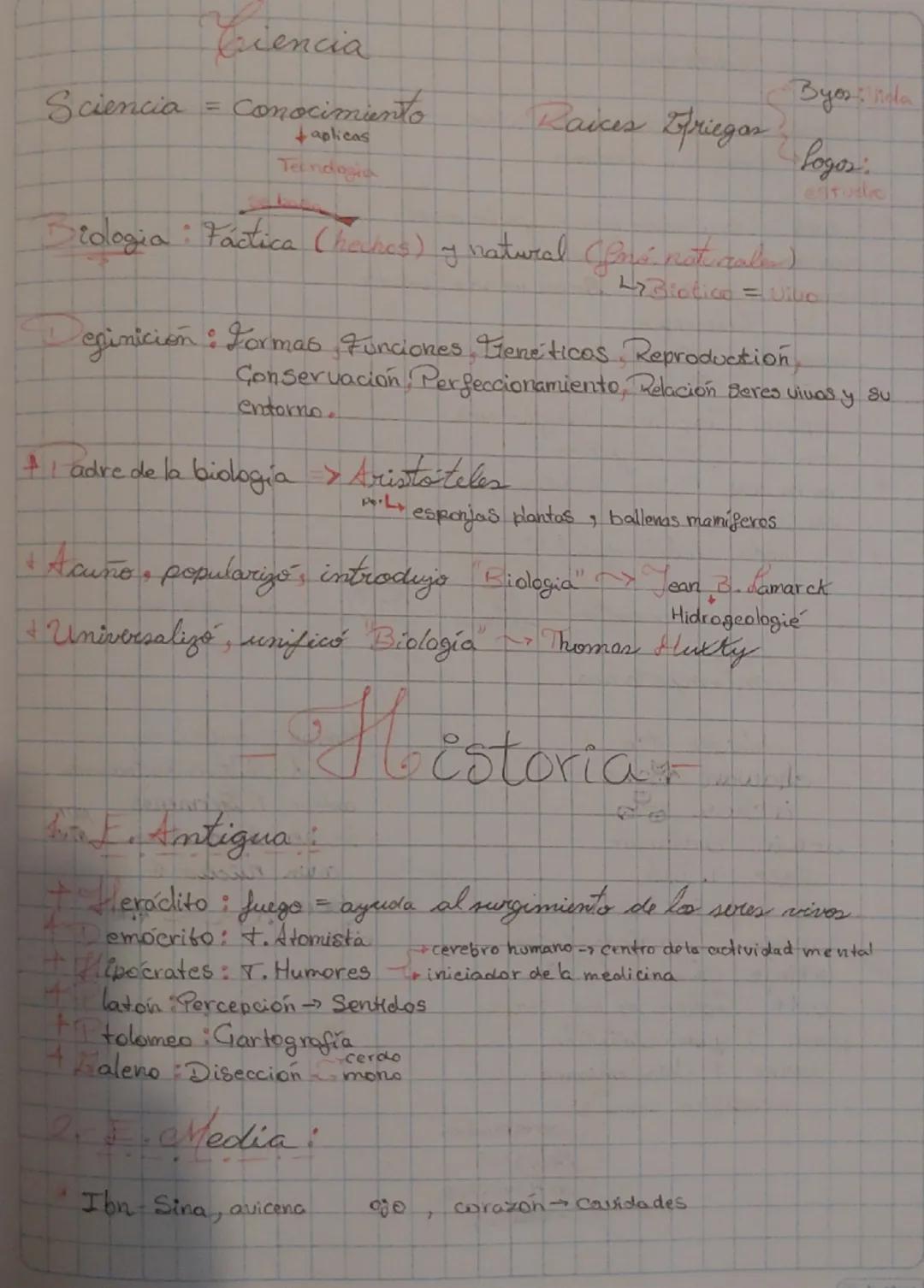 # Ciencia
Sciencia = conocimiento
+aplicas
Tecndagi
Raices Pfriegan
Byos Vida
Logos
Drologia: Factica (heures) y natural fons naterales