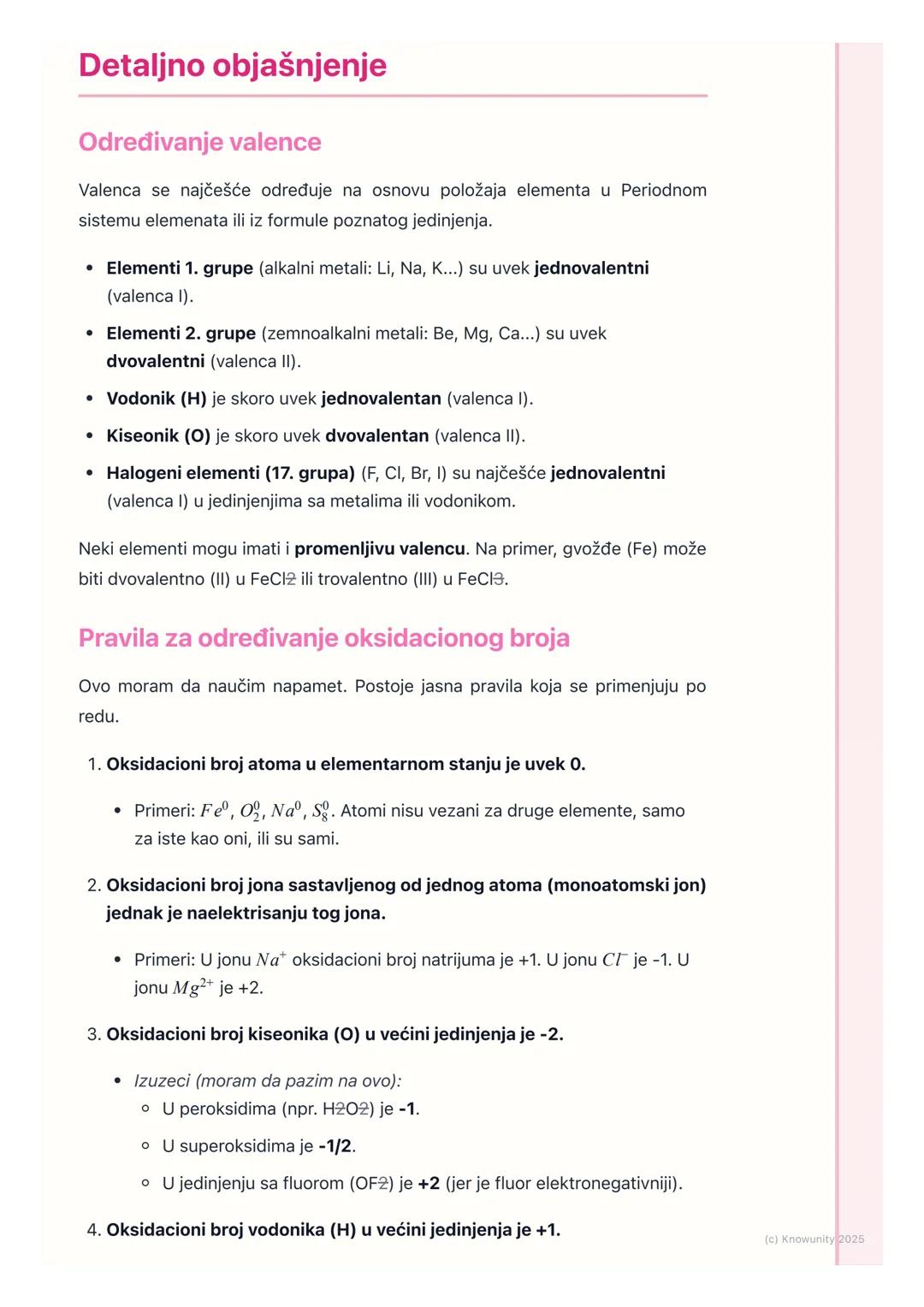 # Valenca i oksidacioni broj
## Uvodni pojmovi
Valenca i oksidacioni broj su dva pojma koja opisuju kako se atomi vezuju jedni
sa drugima.