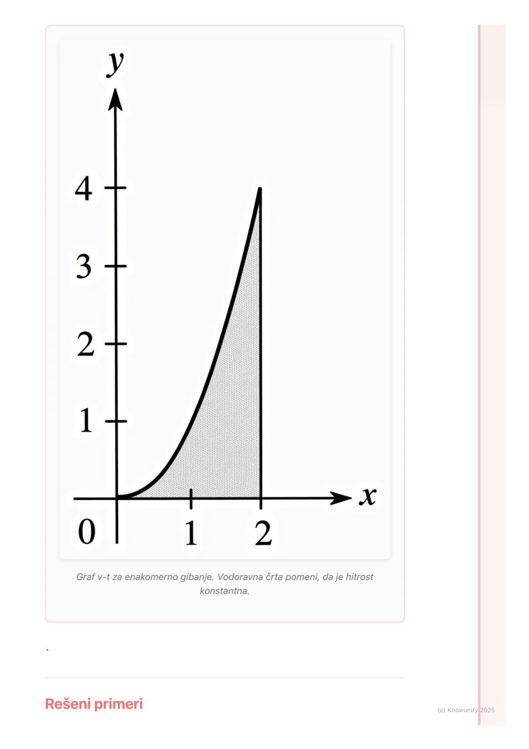 # 2.3. Enakomerno gibanje
Kaj je enakomerno gibanje?
To je najenostavnejša oblika gibanja. Telo se giblje enakomerno, če v enakih
časovnih